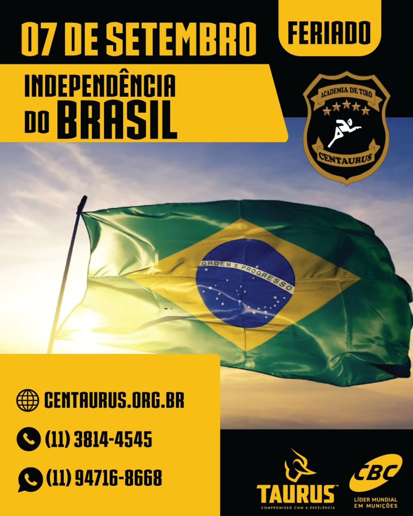 Hoje, 7 de Setembro, celebramos a independência do Brasil 🇧🇷