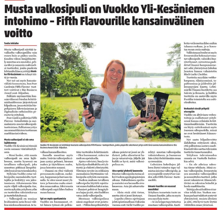 Tuotteemme sai kansainvälistä huomiota!🥳