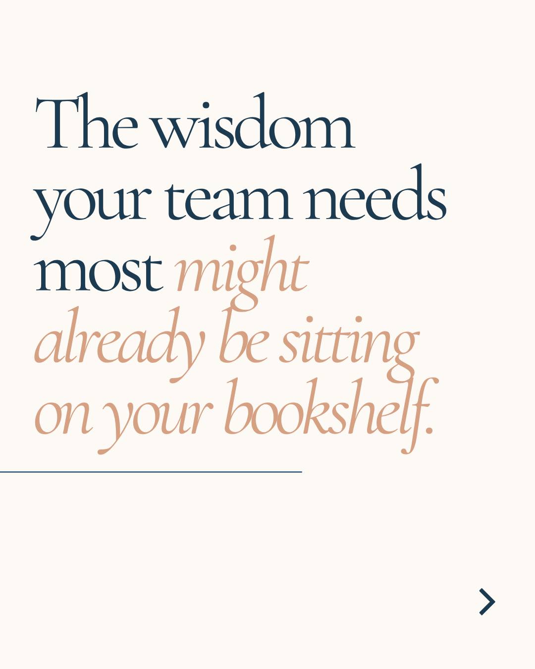 I watched a principal reach for the exact same leadership book I was about to recommend — off his own shelf. He'd read it years ago. It had shaped how he led. And it had never once occurred to him to teach it to his team. 📖
That's the thing about wisdom we've fully integrated: it becomes second nature, and second nature is exactly what floats into our blind spots.
We chase the newest book, the latest research, the freshest AI take on leadership — and there's nothing wrong with new learning. But so often what our teams actually need isn't novel. It's the foundational wisdom we already hold, just waiting to be shared out loud.
This September, before you reach for something new, ask: what do I already know that my team hasn't heard from me yet?
If you want a dedicated space to reflect on the wisdom you're already carrying, that's exactly what coaching is for.
📅 Comment CLARITY to try out a one-time, no-pressure $49 Holistic Coaching Session