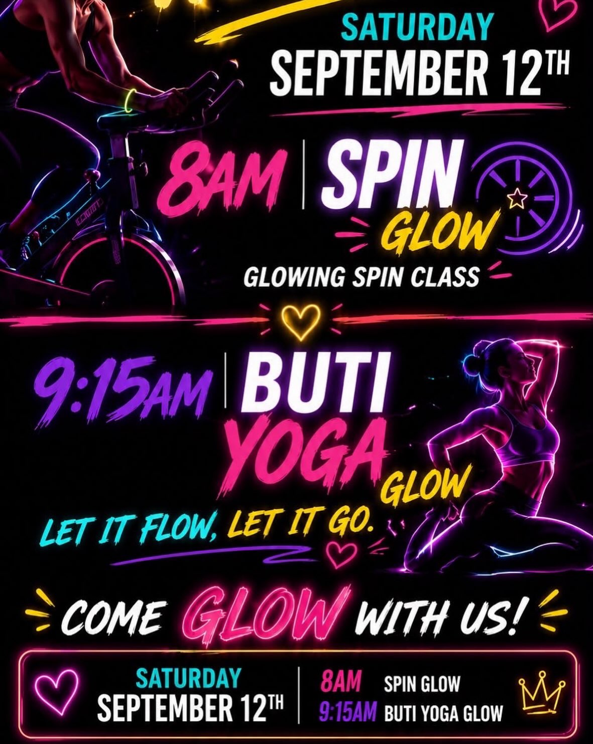 Itโs a GLOW weekend!
Sign up today!