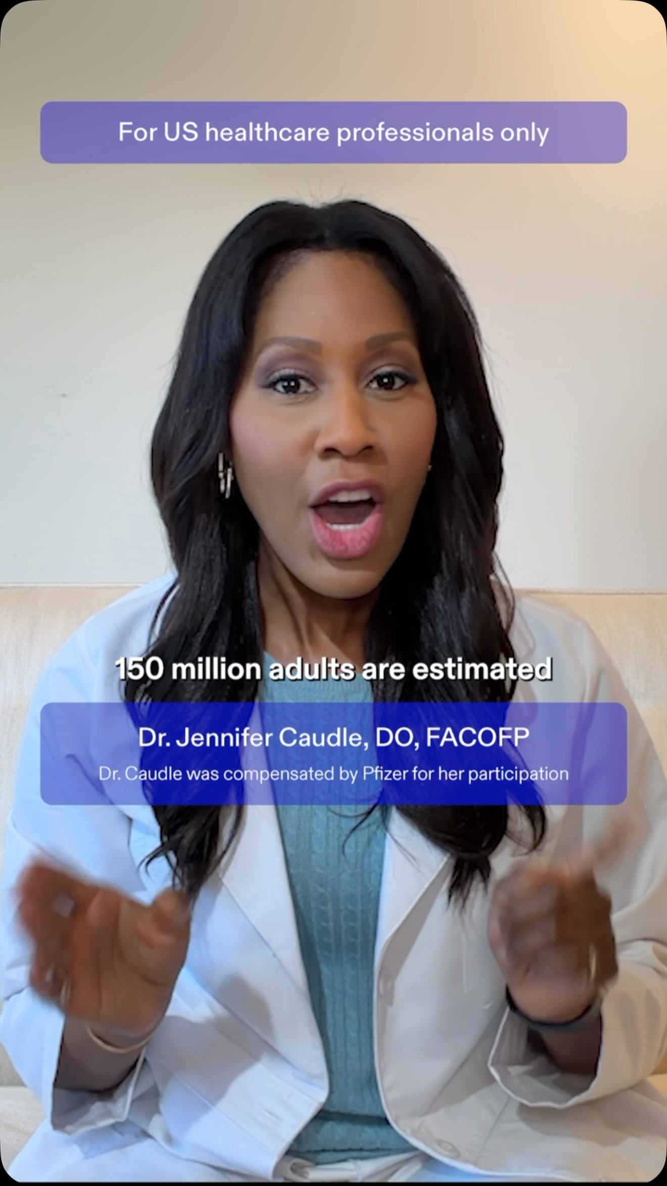 #PfizerPartner It’s up to us to help protect our eligible patients from vaccine-preventable diseases. If you’re seeing patients 50 years of age or older, you should consider talking to them about the impact of pneumococcal disease and prevention.
This post is directed to a U.S. audience and may not be suitable outside of the U.S. This video is intended to be viewed as it was originally produced by Pfizer.
Remember this content is for educational purposes only and is not intended to replace discussions with a healthcare provider.