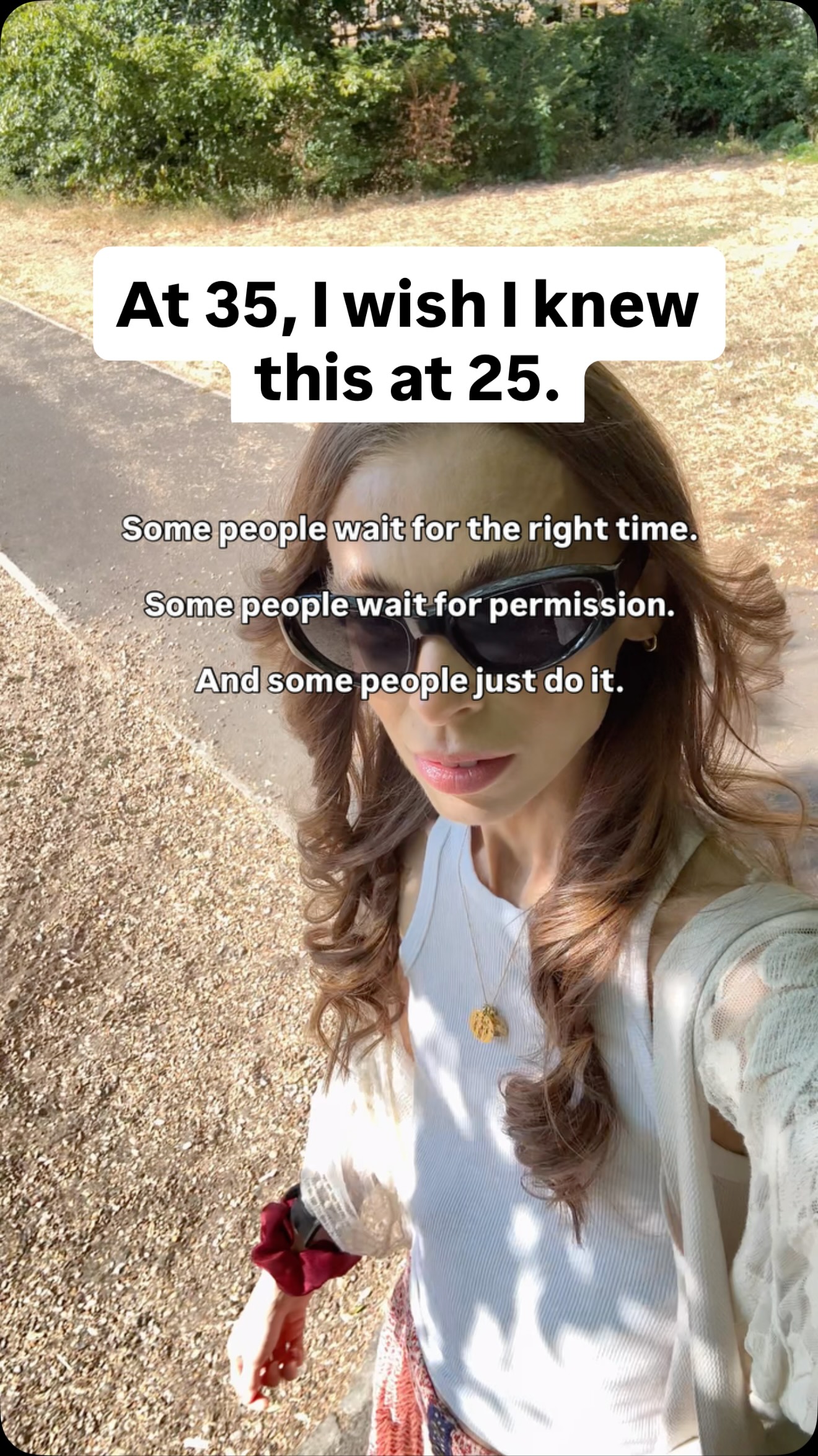 Some people wait for the right time.
Some people wait for permission.
Some people wait for approval.
And some people just do it regardless.
Because he’s the thing.
You’ll never feel ready.
The secret is in taking the action ANYWAY.
Momentum comes from movement.
From taking the action BEFORE you’re ready.
This is how your comfort zone grows and expands.
It’s not always comfortable, but that’s the point.
You can’t grow in comfort, you have to be willing to face a little discomfort, but the beauty of it is, it’s temporary but the growth you experience? That’s life long! It doesn’t reserve.
So next time you’re sat questioning whether or not to do something, listen to your gut. If there’s any fear present; that’s not an indicator NOT to do the thing, BECAUSE fear and excitement go hand in hand.
Turn that fear into fuel for excitement. Utilise it.
Use it as drive.
There’s no such thing as failure, only learnings.
No matter what, you’ll learn something either way.
You simply cannot lose.
You got this sis!
Spread your wings and set yourself free!
For more permission slips to live YOUR life, follow @laurasylv 🩷
.
.
#lifeinmy30s #womenintheir30s #startingover #findingmyself #freedomlifestyle