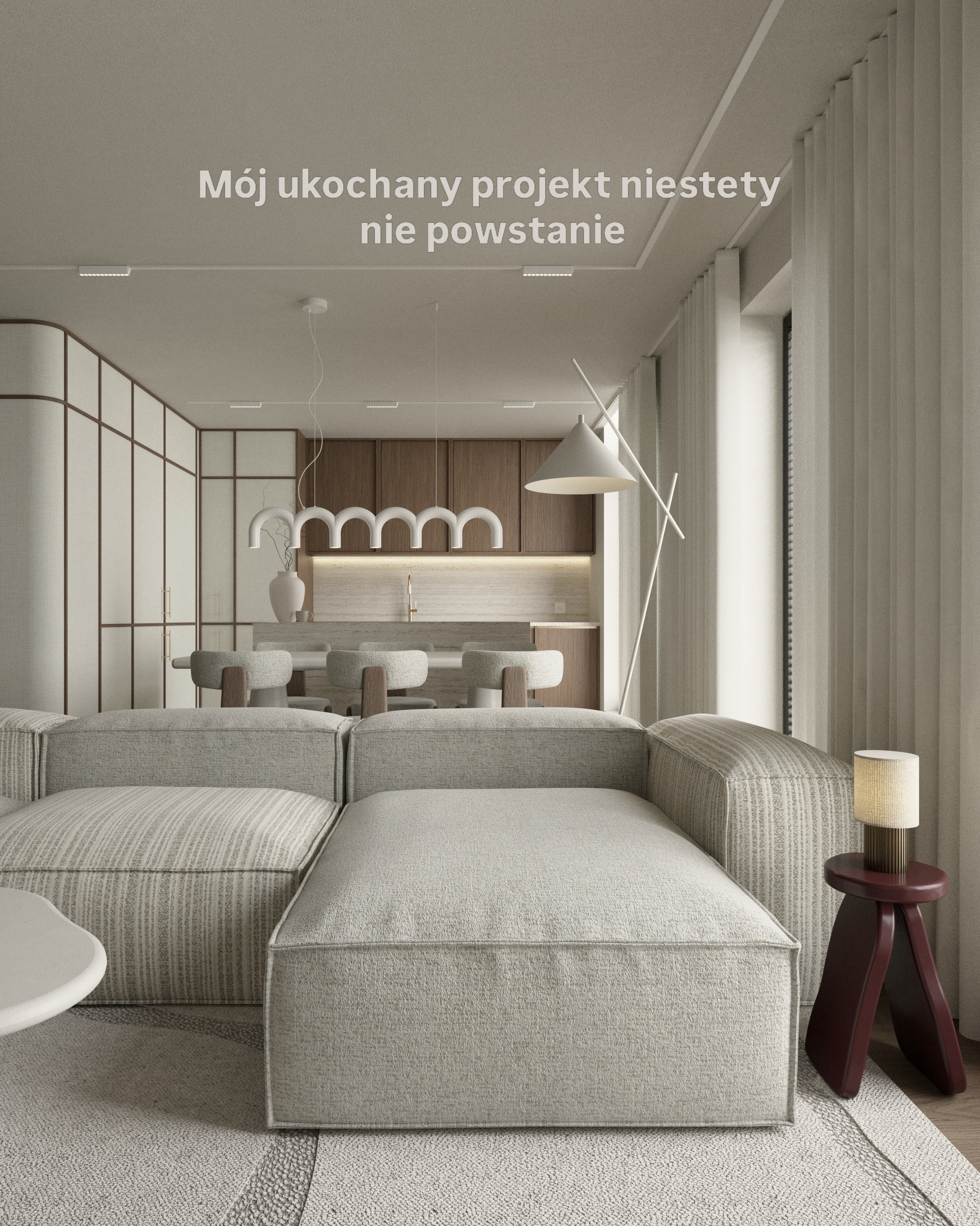 To chyba pierwszy projekt w ramach mojej samodzielnej pracy, który wiem, że nie powstanie. Od początku zajmował on szczególne miejsce w moim sercu, bo jego stworzenie poszło mi bardzo prosto i dość naturalnie 🤎 cieszę się natomiast, że mimo że zmieniła się wizja na to mieszkanie to Klientka pozostała zadowolona z opracowanego projektu 💔
#interior #projektwnętrz #wnętrze #projektantwnętrz #interiordesign