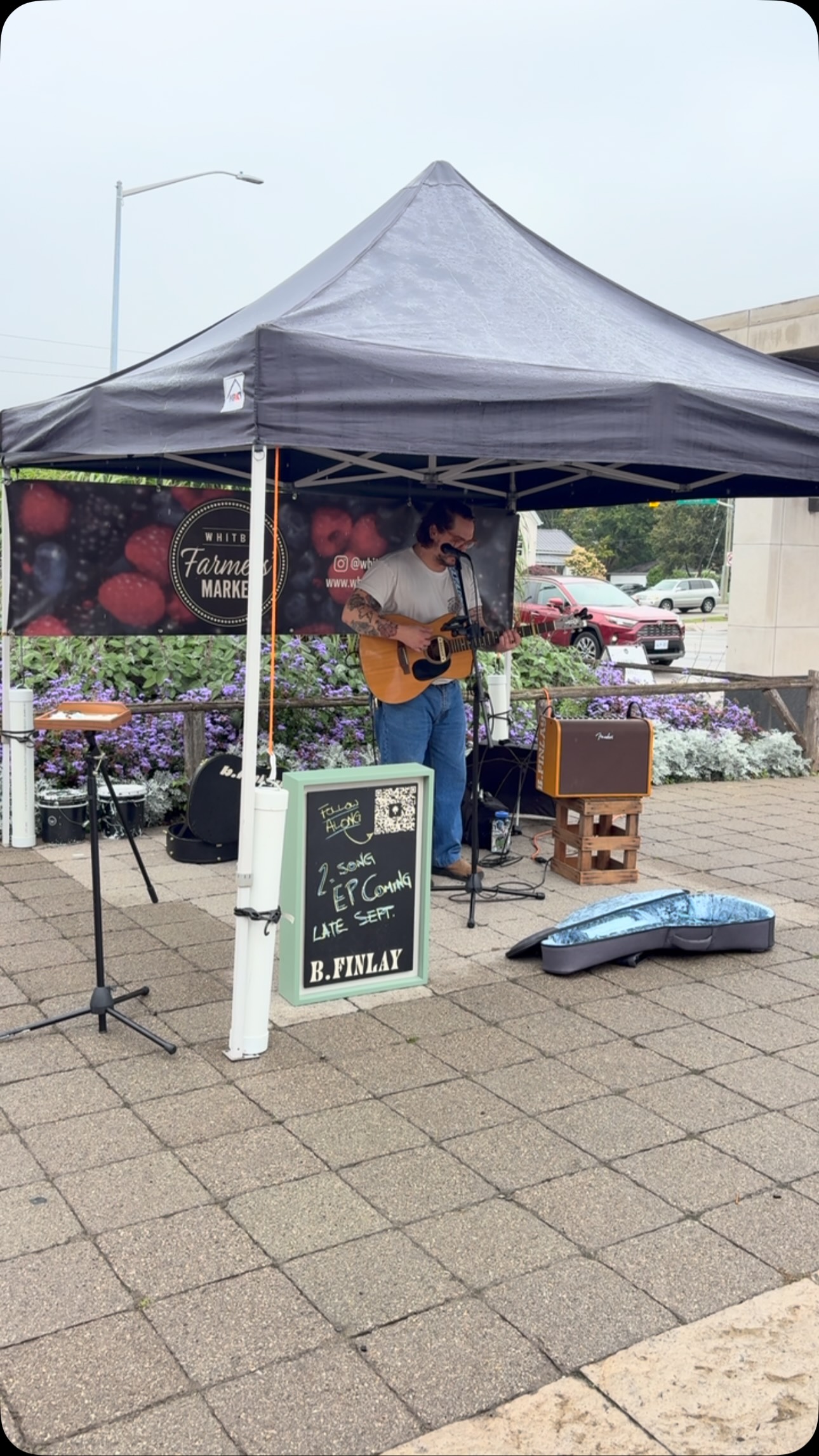 Today at the market!
@bfinlaymusic π
#livemusic