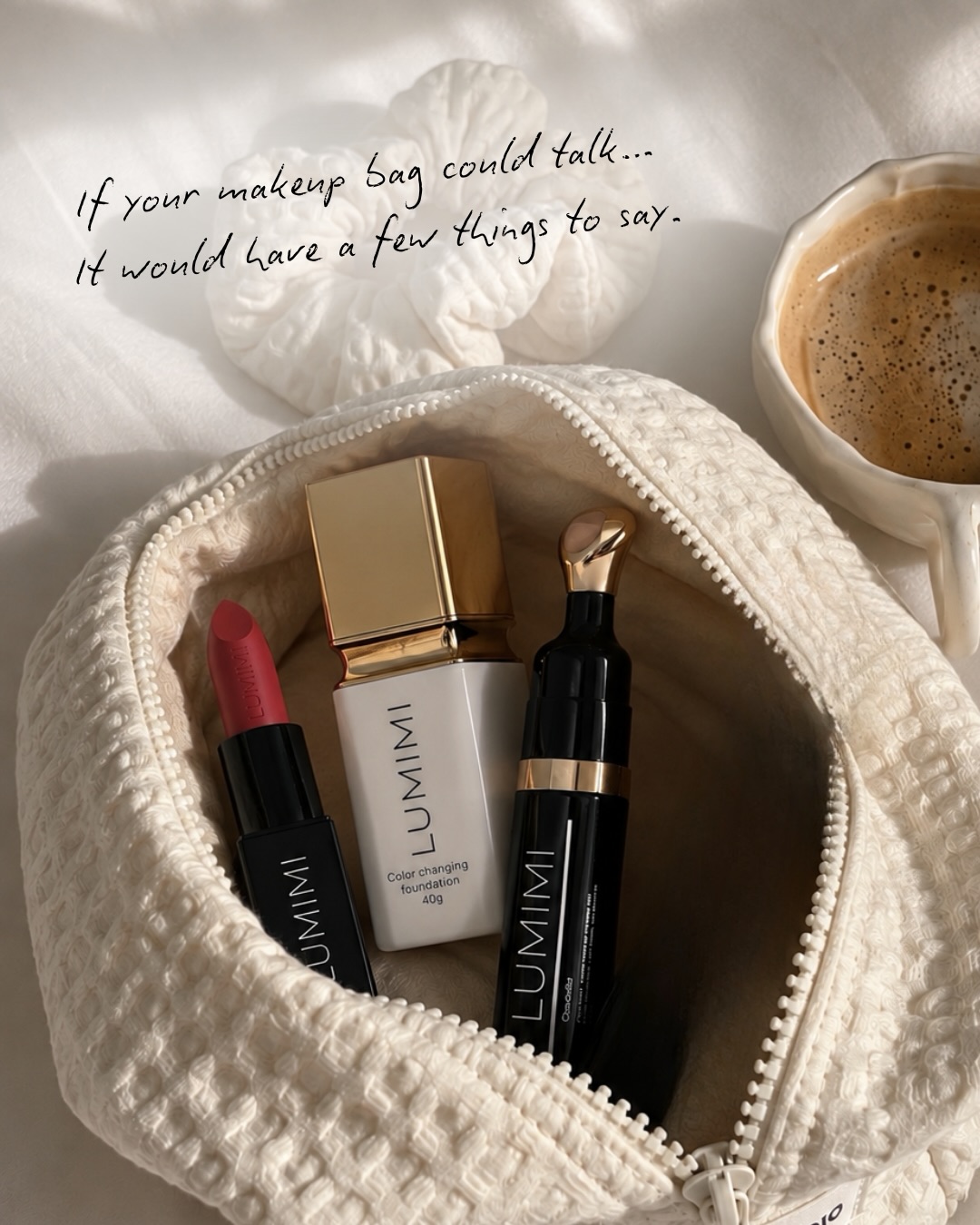 If your makeup bag could talk…