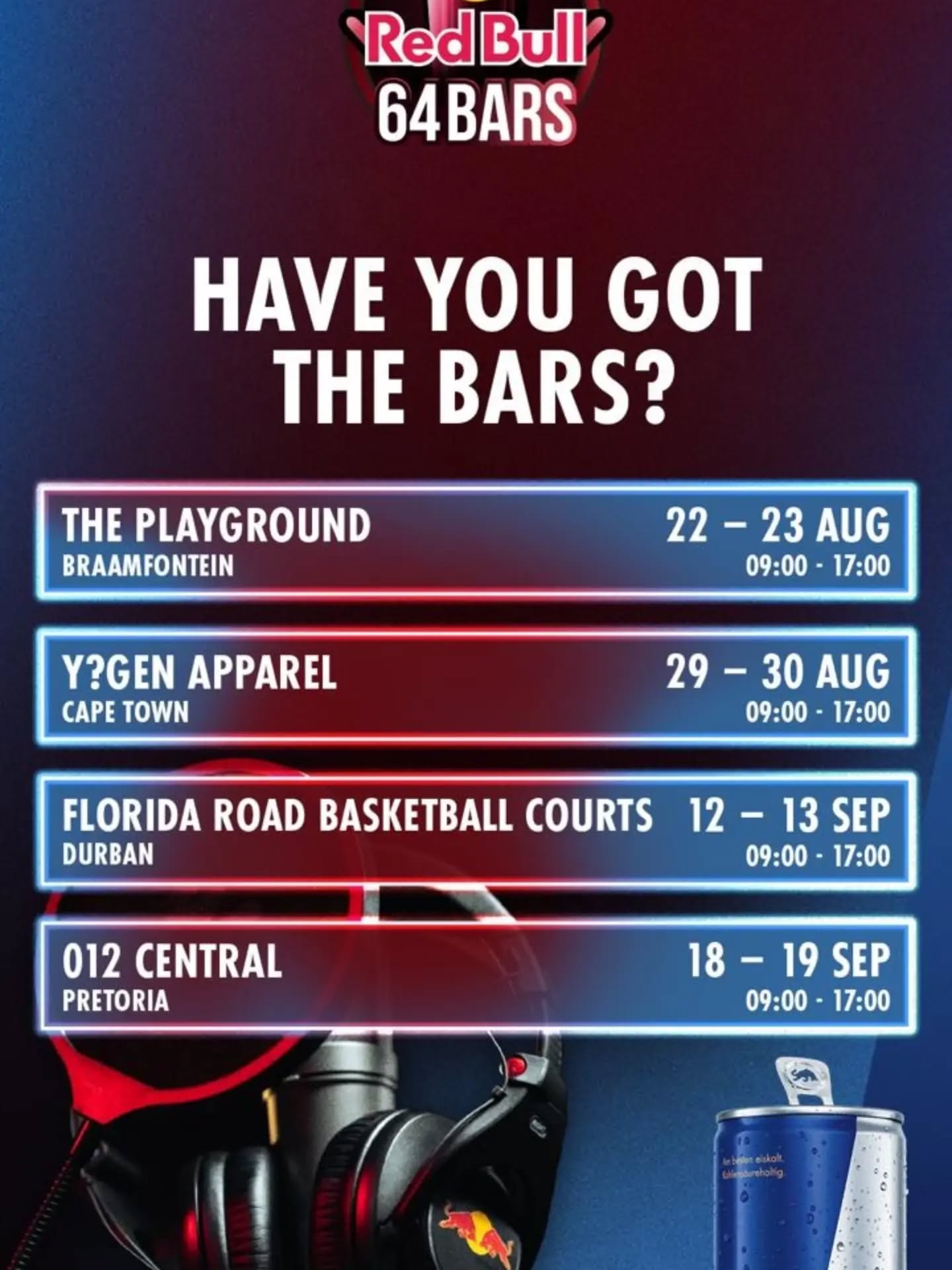 This weekend. Gordon Road Park. Cnr Florida Road and Gordon Road. Do you have what it takes?