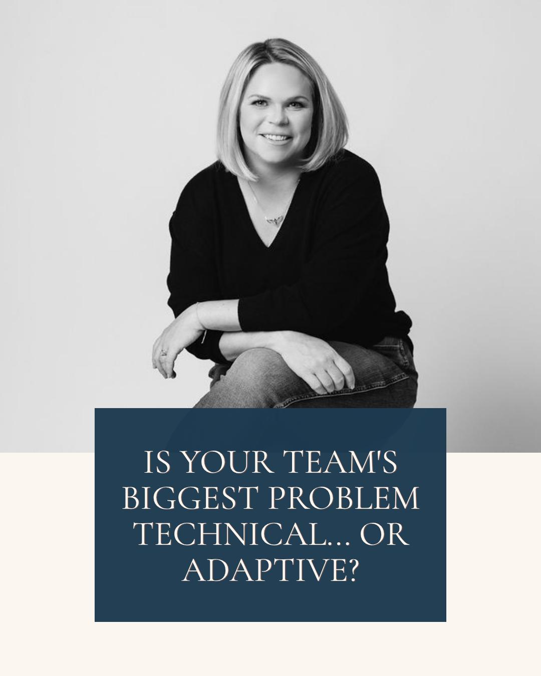 One of the most useful frameworks I return to with leadership teams (borrowed from Heifetz, Linsky & Grashow's The Practice of Adaptive Leadership) is the difference between technical and adaptive problems. 📚
Technical problems have a known fix — the right expertise or authority resolves them.
Adaptive problems are messier. The solution doesn't exist yet, because it requires the people affected to change something about how they think, work, or lead. No expert can hand it to them.
Here's the trap: most leadership teams treat adaptive problems as if they were technical. They look for a process, a policy, a playbook — when what's actually needed is for the team to do the harder work of learning and shifting together.
Next time your team hits a wall, ask: is this actually solvable with the right expertise? Or does it require us to change something about ourselves first?
If you want space to think through which kind of problem you're facing (and what to do about it), I'd love to help.
📅 Try a one-time $49 Holistic Coaching Session.
Comment CLARITY and let’s find a time that works for you.