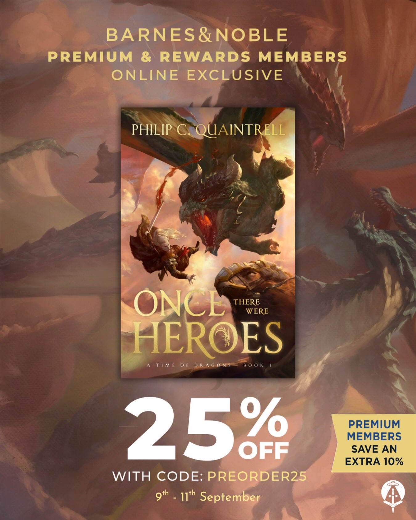 February 11th is fast approaching 😱
Before Once There Were Heroes is officially released, get your pre-orders in while stocks last
Right now, until 11th of September, all Barnes & Noble members can pre-order with an amazing 25% off 🥳 @barnesandnoble
Enter the code PREORDER25 and get your discount now, and if you’re a Premium Member, you can get a extra 10% off 🔥😵🔥
Go, go, go!🏃
#BNpreorder