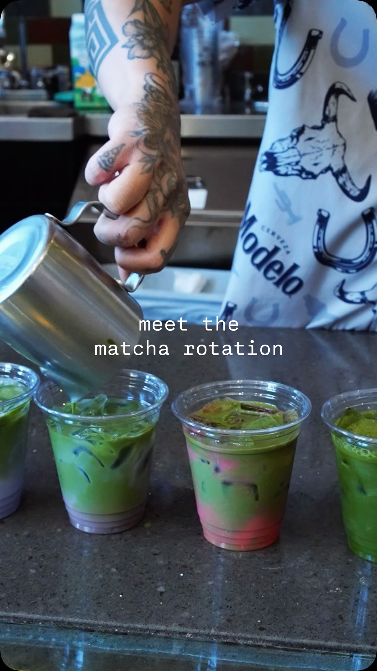 Stay cool during the heatwave. Meet the matcha rotation:
🫧 Tonic
🫘 Red Bean
🌹 Rose
🍠 Taro
Open 7am - 5pm daily. See you at the counter. 🧊
#cupertino #bayareacoffee #cupertinocoffee #bayareacafes #southbayeats