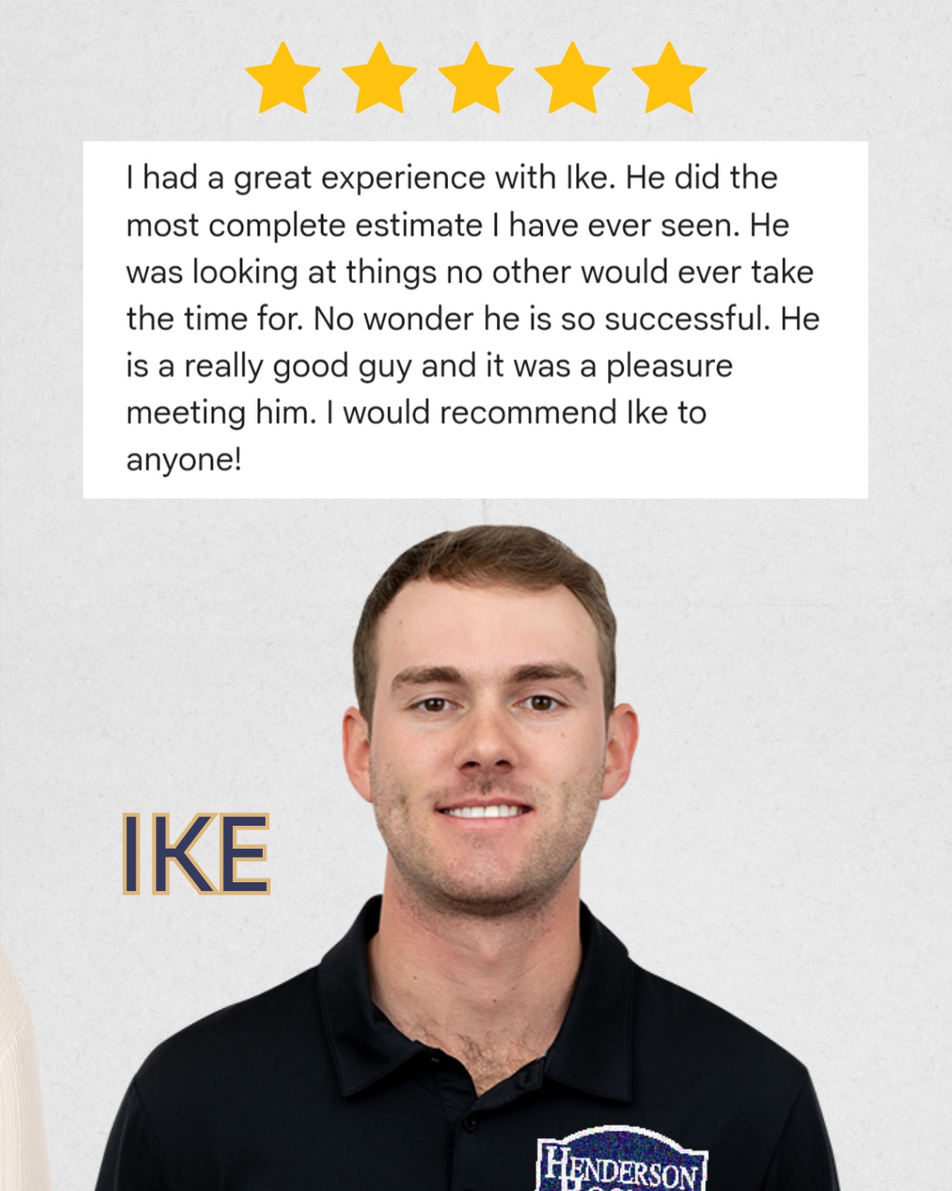 Another happy customer for Ike✨
Call Henderson Roofing today to Protect Your Greatest Investment. 🏠💙
☎️ 256-767-7166