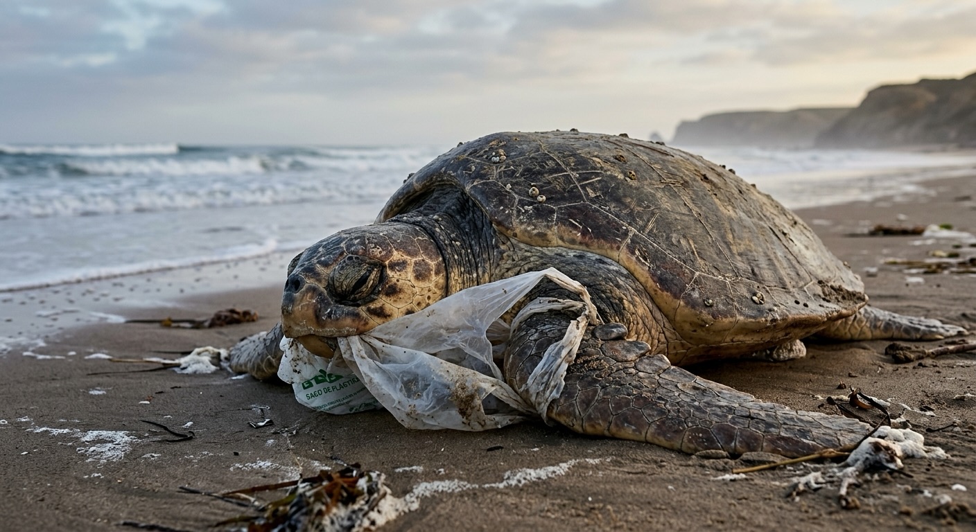 Biodegradável
(Baseado num crime real)
A tartaruga que tanto andou e nadou
pelos sete mares,
que conheceu mais de cem primaveras
e nunca caducou,blindada contra o frio e o calor
essa tartaruga morreu
na areia da praia,
engasgada c’uma sacola de compras.
#poesia #poesiabrasileira #trabalhoautoral
#arteempalavras #poem