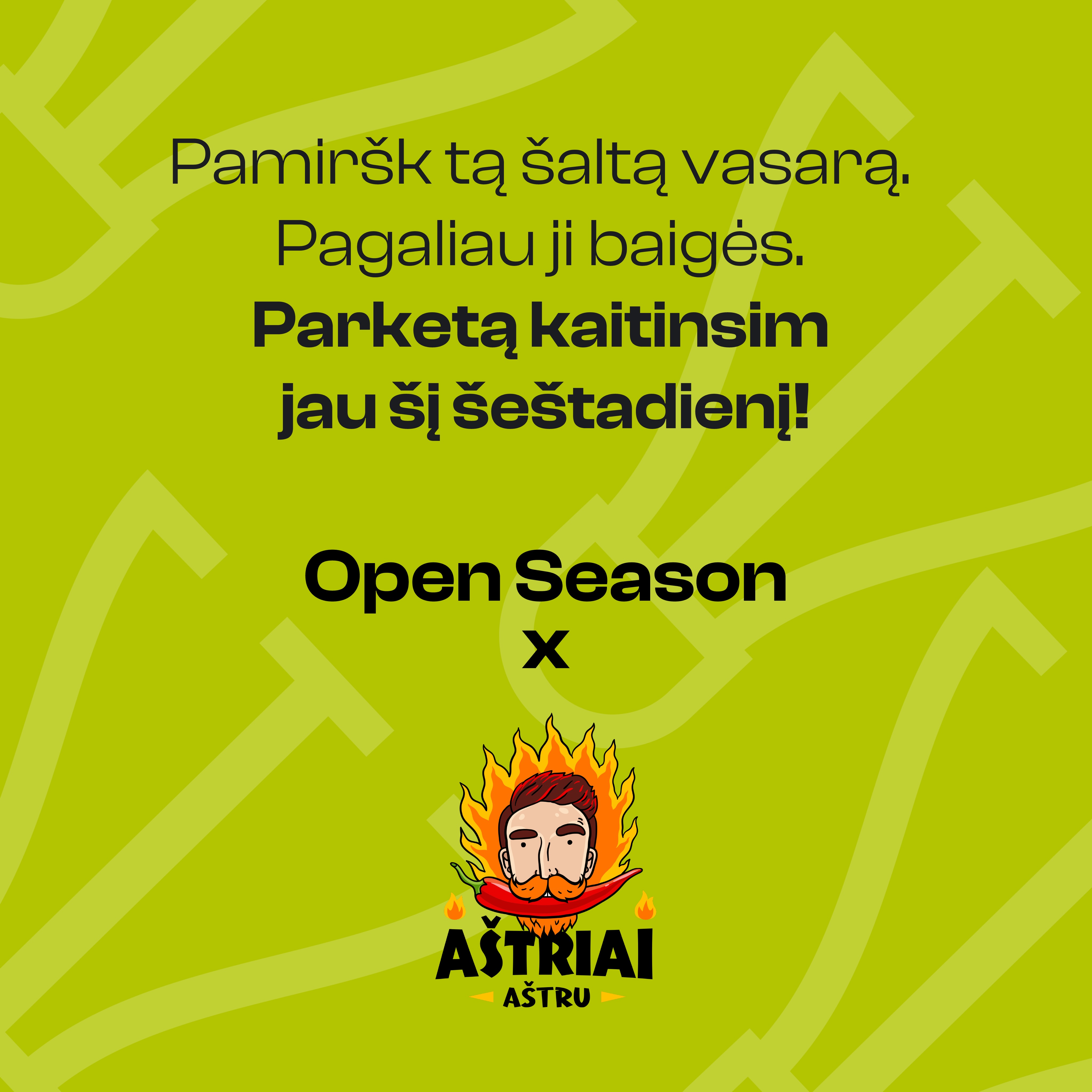 🥳 PA-GA-LIAU! Sugrįžtame ten, kur visada karšta. Galvos nebeslegia ta nesibaigianti šalta vasara ir klausimas „Ką veikti?“. 📅Dabar viskas aišku: naujo sezono startas, karštis toks, jog visada bėga prakaitas, laimė laimėjus, džiaugsmas gerai sužaidus, seni-nauji draugai ir smagus laikas VI-SA-DA!
Susitinkame BC421 OPEN SEASON turnyre jau šį šeštadienį. Kviečiami esate visi net jei ir nedalyvausite.
💃Vakarinė dalis: nuo 19:00 val. susitinkame bare „Kitas kampas“. Realus susitikimo laikas – pagal turnyro eigą.
🌶️ O jei taip netyčia trūks vidinės ugnies, kaip visada @astriaiastru paservuos padažėlį. Tik nesispjaudykit ugnim, pas mus laimi draugystė.
#newseason #badmintonocentras