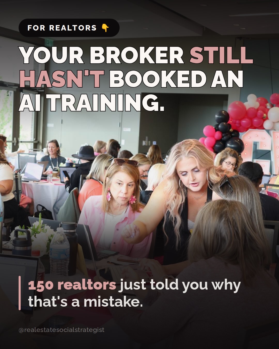 AI training for real estate agents: I taught 150 realtors how to use Claude across two days of 90 minute sessions at the Girls With Grit Elite Retreat in September 2026.
90% of the exit tickets came back 5 out of 5. Most of the room had never opened Claude on day one. The five reviews in these slides are unedited.
What a session covers: Claude, Canva, or Instagram marketing, in person or on Zoom. 1-2 days, 90-240 min sessions, every skill level in the same room, and your agents walk out with the thing built instead of a folder of notes.
I’m Tamany Hall, founder of The Simple Touches. I taught math for eight years before this, which is why the beginners keep up.
Comment TRAIN and I’ll send you what it takes to bring this to your brokerage.
Thanks @susan.m.richards @fialarealestategroup @marysellsgreenville @lori_castle_rock_realtor @SoldByTinaJ