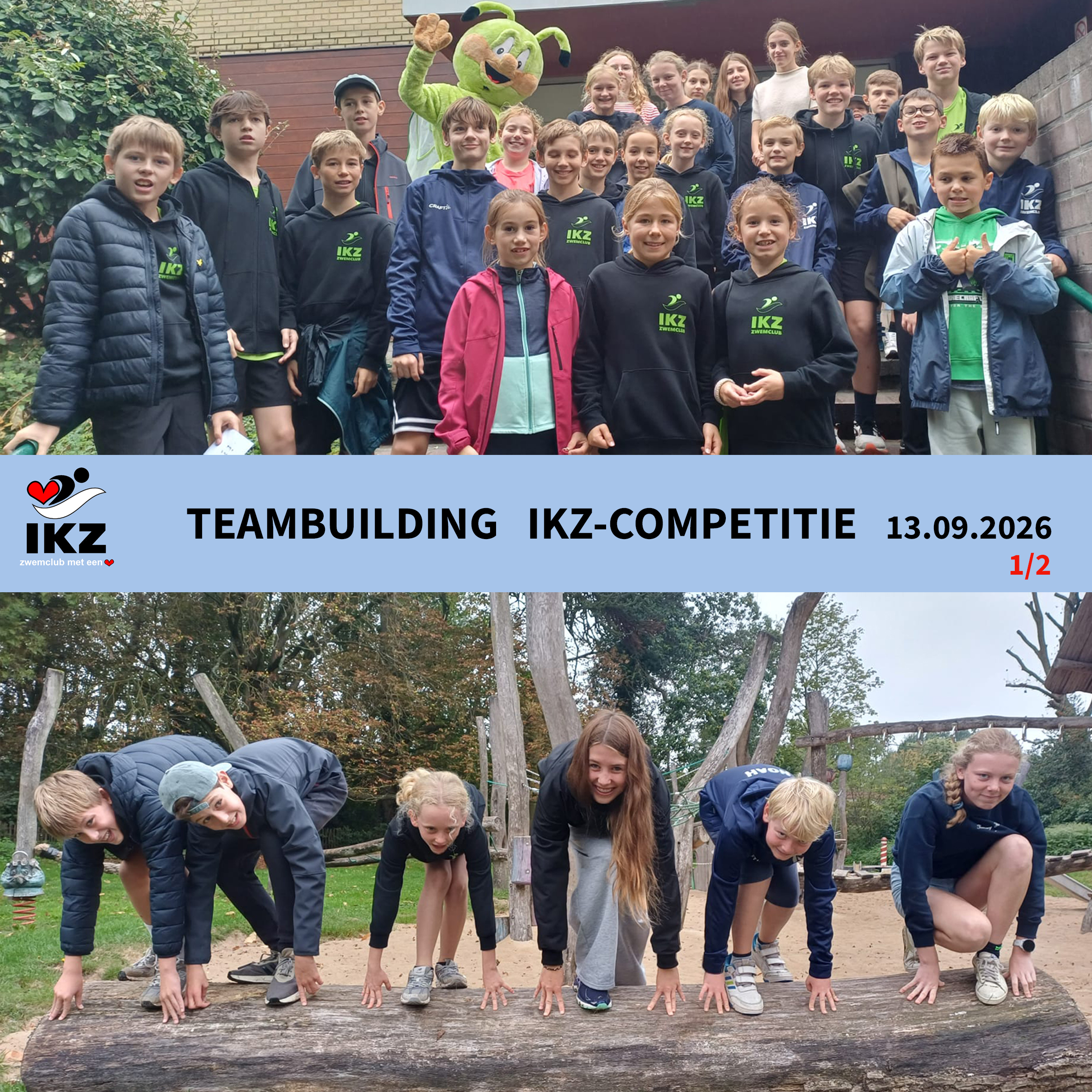 🏊♀️ Teambuilding competitie – samen sterk! 💙
Na een drukke maar geslaagde start van de testmomenten in onze zwemschool, stond vandaag de teambuilding voor onze competitiezwemmers op het programma!
We begonnen met een spannend Cluedo-spel 🕵️♀️🕵️♂️. Aan de hand van allerlei opdrachten gingen onze zwemmers op zoek naar het mysterie van de gestolen medaille. Wie deed het? Met wat? En vooral… waar werd die verstopt? 🤔🏅
Daarna trokken we richting het zwembad, niet zomaar, maar via een leuke fotozoektocht 📸. Samenwerken, goed kijken en vooral veel plezier stonden centraal!
Na al dat speur- en zoekwerk was het tijd om de buikjes te vullen met heerlijke BBQ-worsten 🌭. En natuurlijk kon een stevige zwempartij niet ontbreken! 🏊♂️💦
We sloten deze geslaagde dag af met een welverdiend ijsje 🍦.
Een dag vol plezier, teamwork, uitdagingen en vooral veel lachende gezichten! 💙
Op naar een mooi en sterk zwemseizoen, samen als één team! 💪🏊♀️
#IKZ #IzegemseKrekelzwemmers #Teambuilding #Competitie #SamenSterk #Teamwork #Plezier