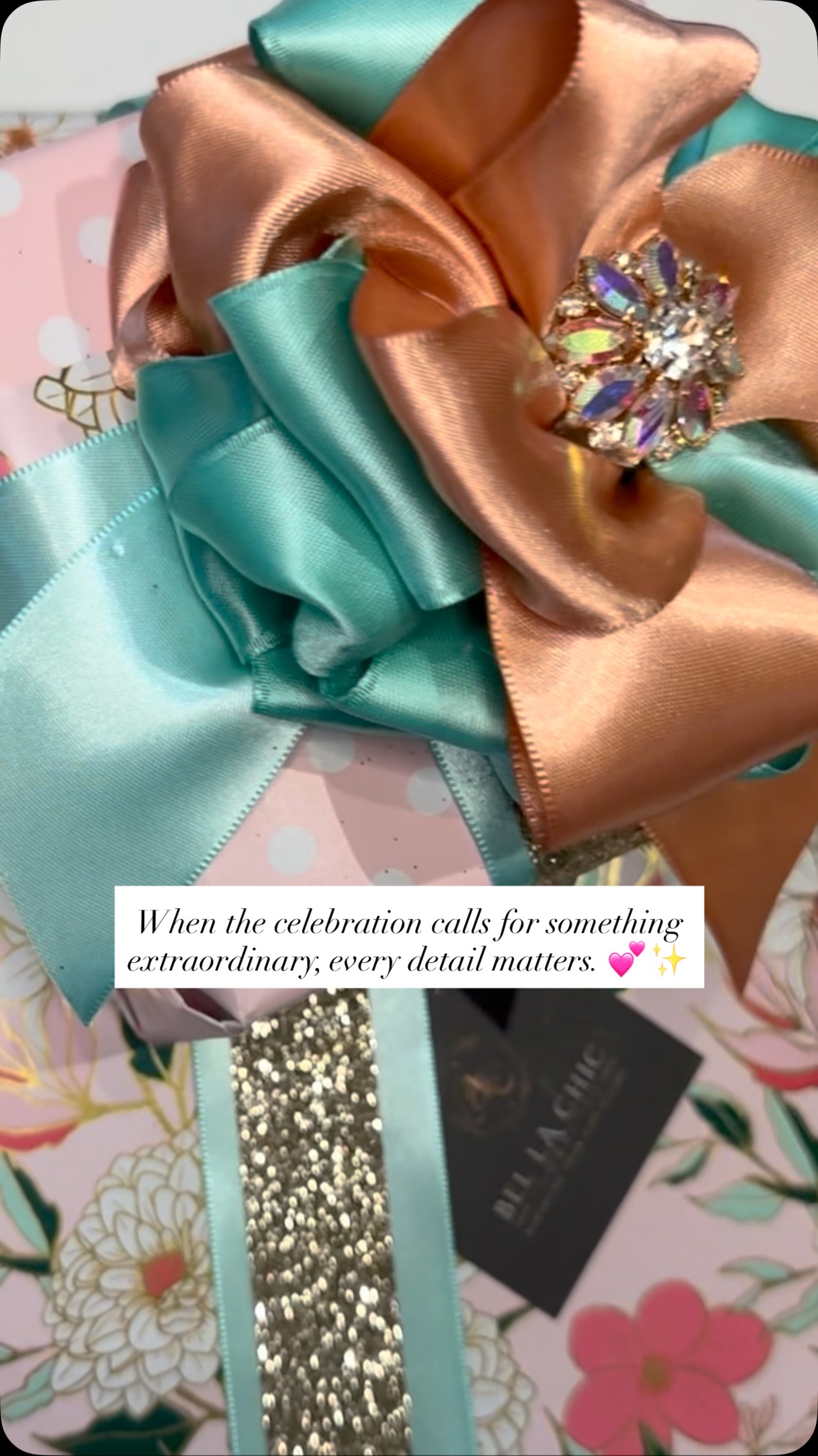 ✨ A Birthday Dinner Wrapped in Luxury ✨
Pink. Gold. Glamour. And every detail intentionally designed to make the celebration unforgettable. 💕✨
This beautiful birthday dinner presentation features a handmade statement bow, elegant embellishments, and luxurious finishing touches—because the presentation should feel just as special as the occasion.
At Bella Chic Enwrapped, we believe luxury is in the details. From the first impression to the final ribbon, we transform ordinary moments into beautifully wrapped experiences. 🎀
Celebrate beautifully. Gift luxuriously. Wrap memorably.
✨ Bella Chic Enwrapped
Luxury Gift Wrapping & Styling Services
#BellaChicEnwrapped #LuxuryGiftWrapping #BirthdayGlam #GiftStyling #wrappedinluxury