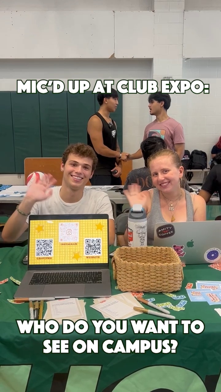 TUCP took on the Activities Expo! We loved hearing which artists, athletes, actors, and celebrities YOU want to see at Tulane! 🎤
Now, join us for Live Under the Oaks on September 23rd at 7 PM for live music, free food, and more! 🎶🍴 Bring your friends, we’ll see you there! 🌳