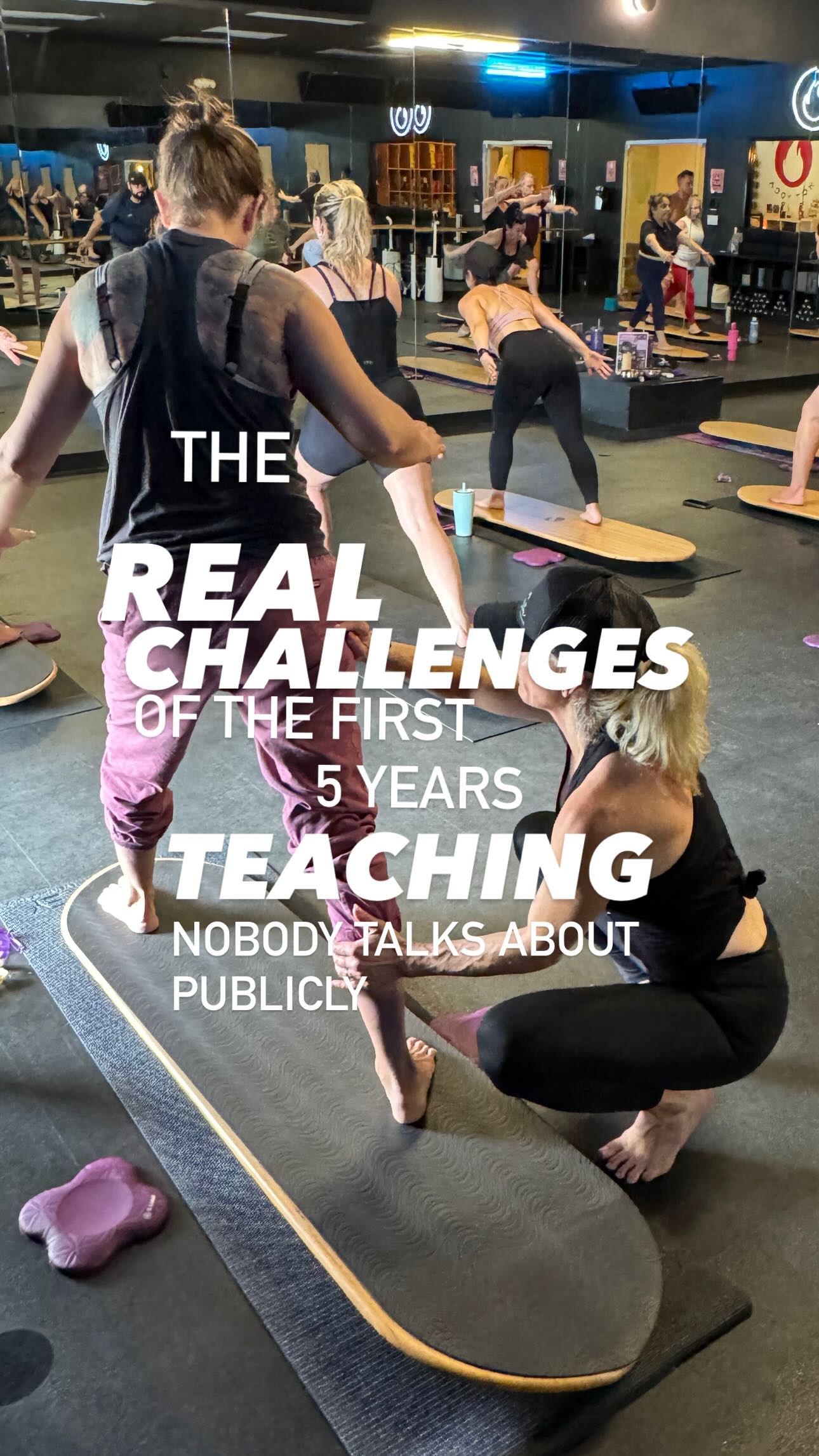 This is me after being a teacher for 6.5 years. Read below! #6 made me 😂
1. Find your voice—and own your story.
Your voice isn’t just how you teach. It’s your experiences, your struggles, what you’ve learned, and what you now see differently.
Your story is part of what makes your teaching yours.
2. Learn to own the room.
And that means more than confidently teaching the sequence. It means dealing with the big ego in the room, navigating strong personalities, and sometimes rearranging the entire room because someone decided to walk in late.
You’re learning to lead without losing your composure.
3. Accept that not everyone will love your class.
And honestly? You won’t love every class you teach either.
That doesn’t mean you’re failing.
4. Learn when to adjust—and when to leave a student alone.
Not every movement needs a correction. Sometimes the best teaching is knowing when to step in… and when to give someone space to feel and discover.
5. Learn how to hold space when life walks into your classroom.
People come to yoga carrying grief, stress, heartbreak, fear—and sometimes it comes out as tears. You have to learn how to comfort a student who is sobbing - without making the entire room stop and stare.
6. Don’t become the therapist after class.
Your students may trust you enough to tell you everything.
You can listen, care, and hold space without taking on what isn’t yours to carry. Learning where your role as a teacher ends is part of becoming a good teacher.
STILL WORKING ON THAT ONE 😂😂😂
#yogateachers #yogateacher #yogateachertraining #yogatips #yogateacherlife