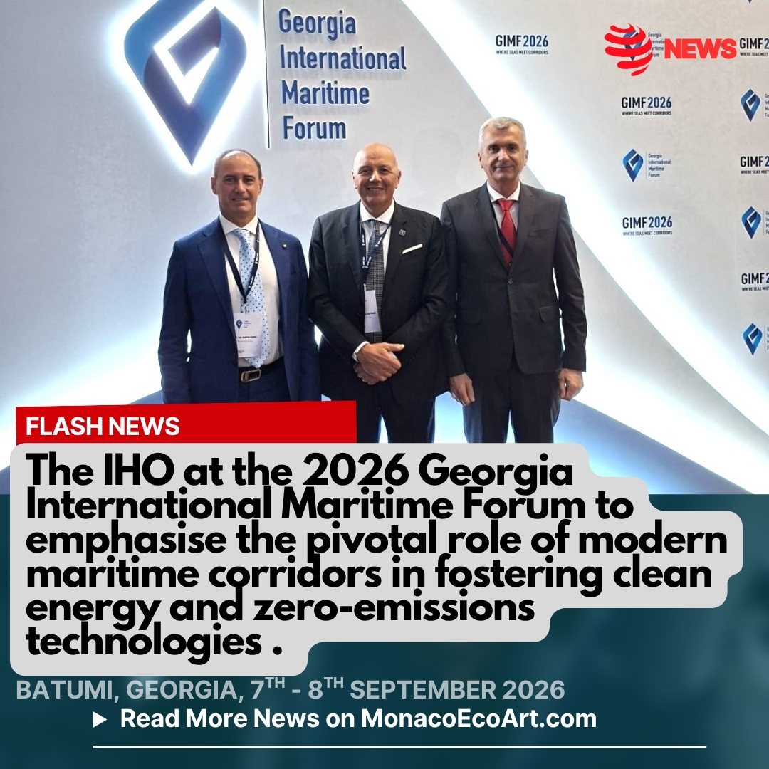 @mo.eco_art MonacoEcoArt.com #flash #news #hydrography #international #summit #seas #corridor #georgia ⚓🌐🛳️The 2026 Georgia International Maritime Forum convened global #leaders in Batumi on the 7th and 8th September 2026, under the #theme "Where Seas Meet Corridors" to address the evolving #landscape of regional #connectivity and #maritime #transport: International Hydrographic Organisation Secretary-General Rear Admiral Luigi Sinapi emphasised that modern maritime corridors rely heavily on standardised, interoperable ocean data alongside physical paths, while global Leaders discussed Georgia's growing #strategic importance as a bridge connecting East and West, focusing on trade #resilience and route #diversification 🗣️🧭 The IHO Secretary General stressed the vital role of maritime corridors in connecting countries and supporting people’s #wellbeing and #quality of life worldwide 🔹In particular, he noted that a global disruption of these routes would severely affect the #supply of #goods, #fuel and other #essentials needed for everyday life. He underscored that the smooth functioning of #maritime corridors is therefore critical, highlighting the broader significance of the event 🌊🚢 ℹ️ Maritime corridors are specific sea routes or shipping lanes connecting key ports where governments, shipping companies, and fuel suppliers work together to test and use #clean #energy or zero-emission #technologies 🛟🛰️ The heavily used shipping #lanes that connect global economic hubs are deeply intertwined with hydrography, which is the #science of measuring and describing the physical features of bodies of water: Hydrography determines where these corridors can safely exist, how they are managed, and how efficiently global trade moves 📸 © International Hydrographic Organisation @ihohydrography - Layout and Contents by: © MonacoEcoArt.com