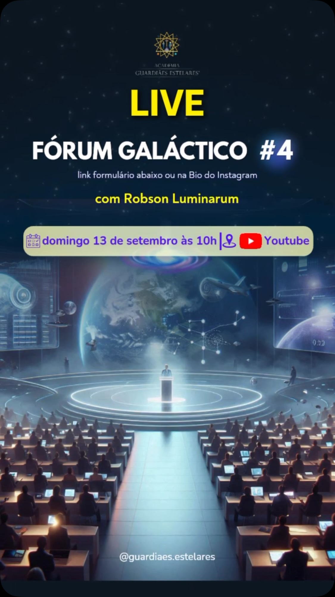 🪔FÓRUM GALÁCTICO‼️
O Fórum Galáctico é um espaço dedicado a responder ao vivo as perguntas, dúvidas e questionamentos das Sementes Estelares, Almas Peregrinas na Terra!
Aquela pergunta que você sempre quis fazer. Aquele questionamento que fica ecoando dentro de você e ninguém soube responder. Sobre os sonhos, sobre o corpo, sobre a consciência, sobre o que for. Se desperta sua necessidade de resposta, é para isso.
E muitas vezes a sua pergunta é também a pergunta de alguém que ainda não teve coragem de fazer.
Irei acolher o maior número possível no dia.
Deixe fluir. Escreva o que vier. Este é um espaço seguro para perguntar sem medo.
⏳13/0892026 | Dali 22 da Lua 2 às 10h🇧🇷
Acesse o LINK NA BIO!
Bençãos!