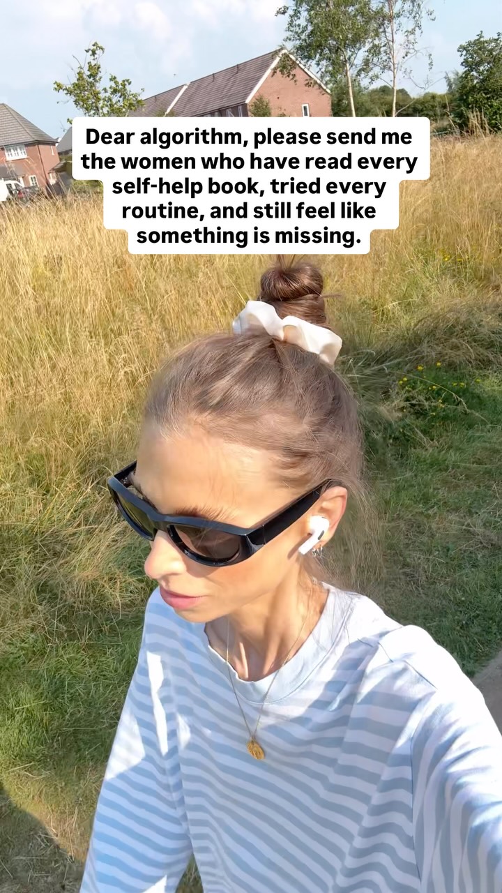 Honestly? I see you girl.
I get it, I’ve been there and I’ve been just as frustrated and confused, as to why nothing seems to change or feel different no matter what you do..
You’ve tried reading the books, but got 3 pages in, lost focus and decided “it’s not for me”
You’ve created the ‘perfect’ morning routine, downloaded the habit tracker, bought the journal - but ended up snoozing your alarm and sat staring at a blank page..
You’ve been on the holiday that was supposed to fix everything, but came home feeling exactly the same (if not worse) 🫠
Then comes the thought, constantly lingering at the back of your mind saying “why are you like this??”
If that’s you.
I want you to drop all that weight now.
Put down the backpack and breathe.
You are not broken.
You are not too old.
The things you’ve been carrying and clinging to for years? There were never yours to begin with.
You’ve been taking on more and more thinking “this is what will fix me” but they never did, and you never let them go.
If you’re feeling overwhelmed, burnt out or confused, this is why. Drop it all.
All the answers you’re seeking?
They’re not out there, they’re inside YOU.
Once you get quiet enough to listen and feel, that’s when will truly start to shift 🙏🏻
Want to know how?
Comment ME and I’ll teach you 🩷
.
.
.
#selfdiscovery #findingmyself #startingover #30something #onmyownterms