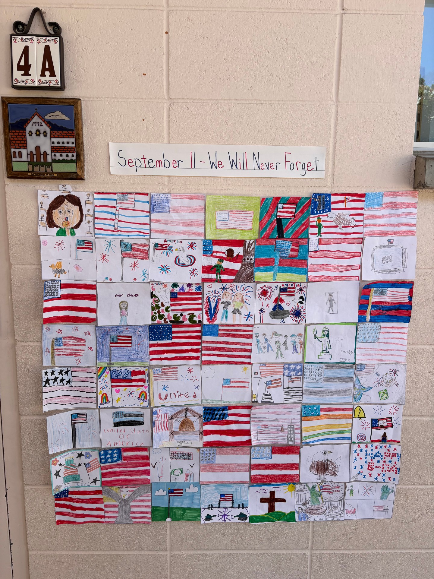 Our grade four students commemorated the 25th anniversary of 9/11 by talking about the first responders in our community and what it means to be a hero. We will always remember.