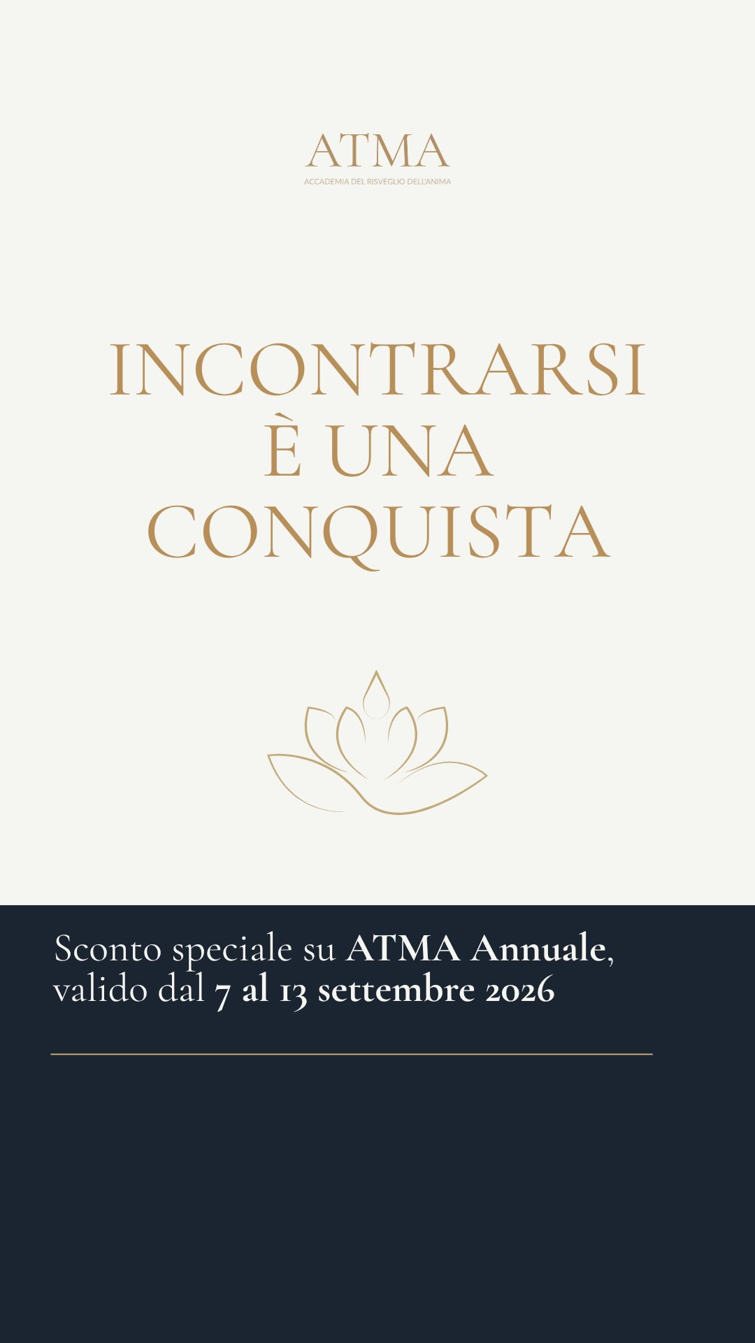 Molti di noi sentono che la vita non si esaurisce in ciò che possiamo vedere con gli occhi fisici.
C’è una parte di realtà – vasta, potente, luminosa – che rimane nascosta agli occhi della maggior parte delle persone.
Eppure, dentro di noi esiste la certezza che sia possibile vivere in connessione con quell’universo invisibile, trasformando profondamente il nostro modo di stare al mondo.
🩵 ATMA nasce proprio per questo
Per offrirti uno spazio di ricerca, pratica e crescita in cui nutrire Anima, Corpo e Mente, approfondire la tua dimensione spirituale e riscoprire, passo dopo passo, la tua Essenza Spirituale più autentica ✨
Un luogo vivo, da abitare ogni giorno.
🪷 Il Portale è sempre aperto!
Avrai accesso alla Piattaforma Online 24/7 da qualsiasi dispositivo, con lezioni registrate da seguire ai tuoi ritmi.
Un cammino che integra corpo, mente, anima e realtà sottile.
🎁 Scopri l’agevolazione in corso valida solo fino al 13 settembre 2026. L’offerta è attiva sull’Abbonamento Annuale ad ATMA Academy
💌 Per qualsiasi domanda o per ricevere maggiori informazioni puoi scrivere a assistenza@atmaacademy.com
💬 Oppure commenta con “ATMA” per ricevere in DM tutte le informazioni!
#promozione #sconto #spiritualità #yogaitalia #crescitapersonale