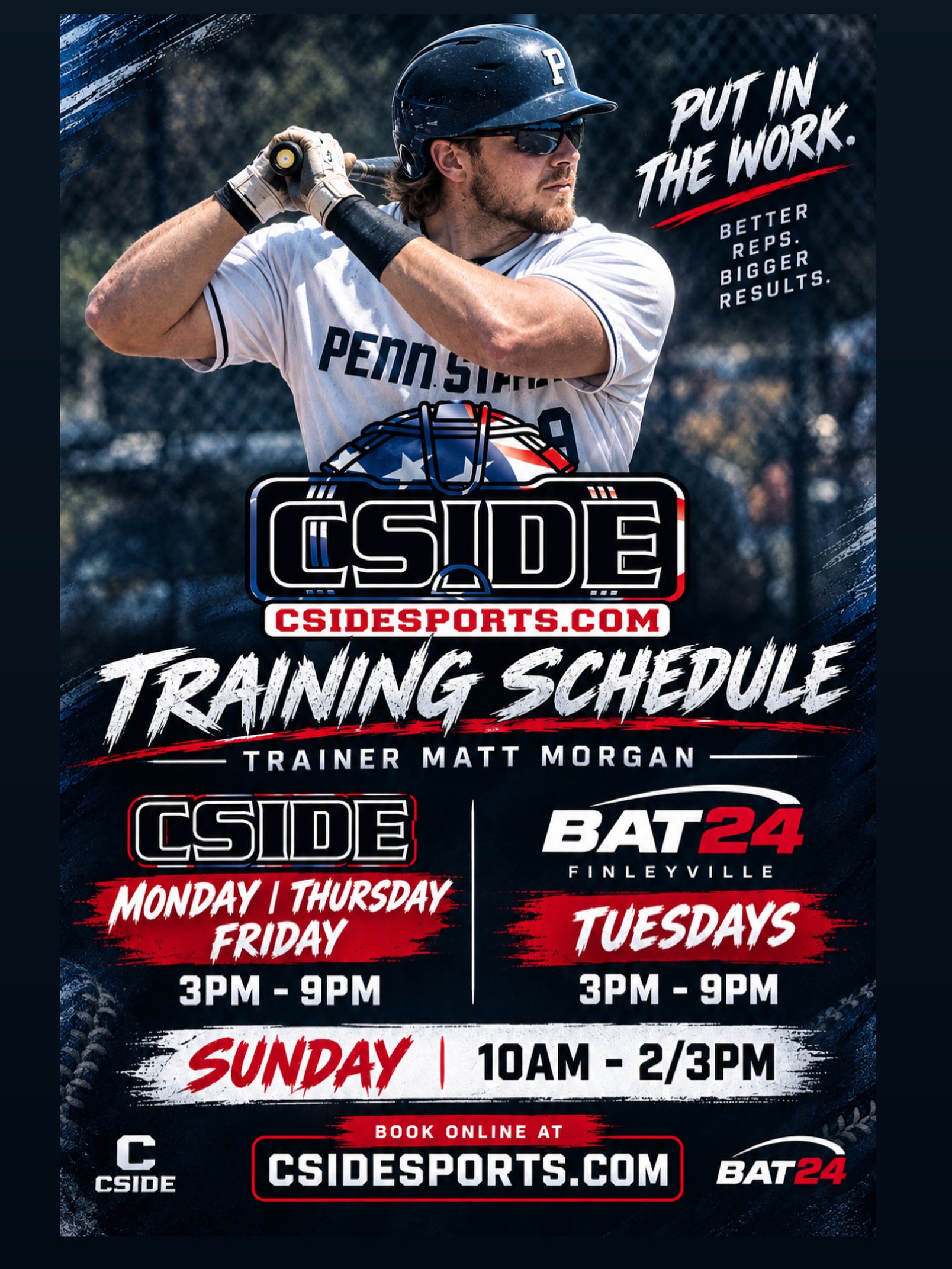 Some updates to Matt Morgan’s schedule through September and October‼️
Let the fall training begin!
#baseball #softball #cside