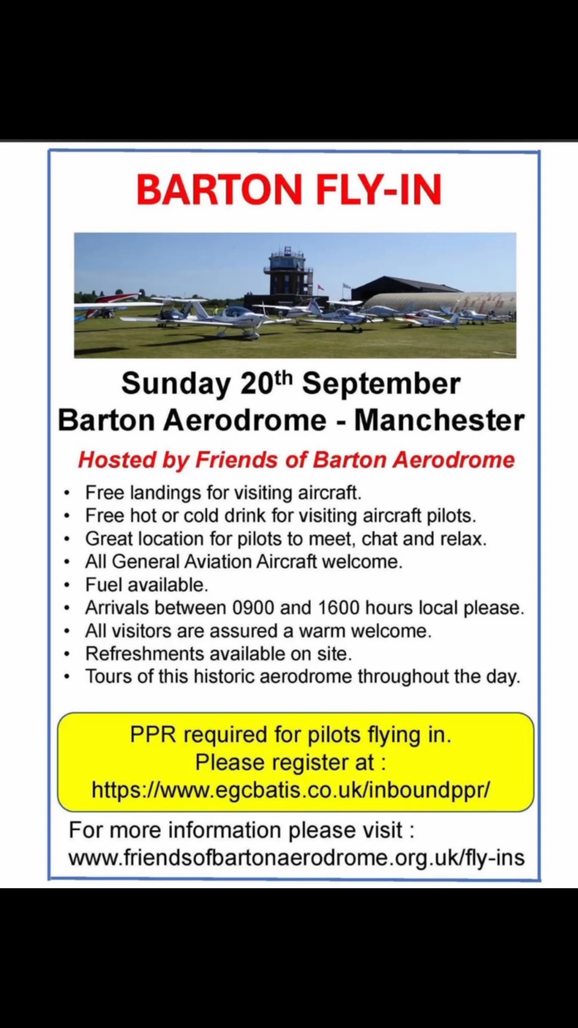 Great day to come visit!
#bartonaerodrome #manchester #generalaviationlovers #ukga #aviation
