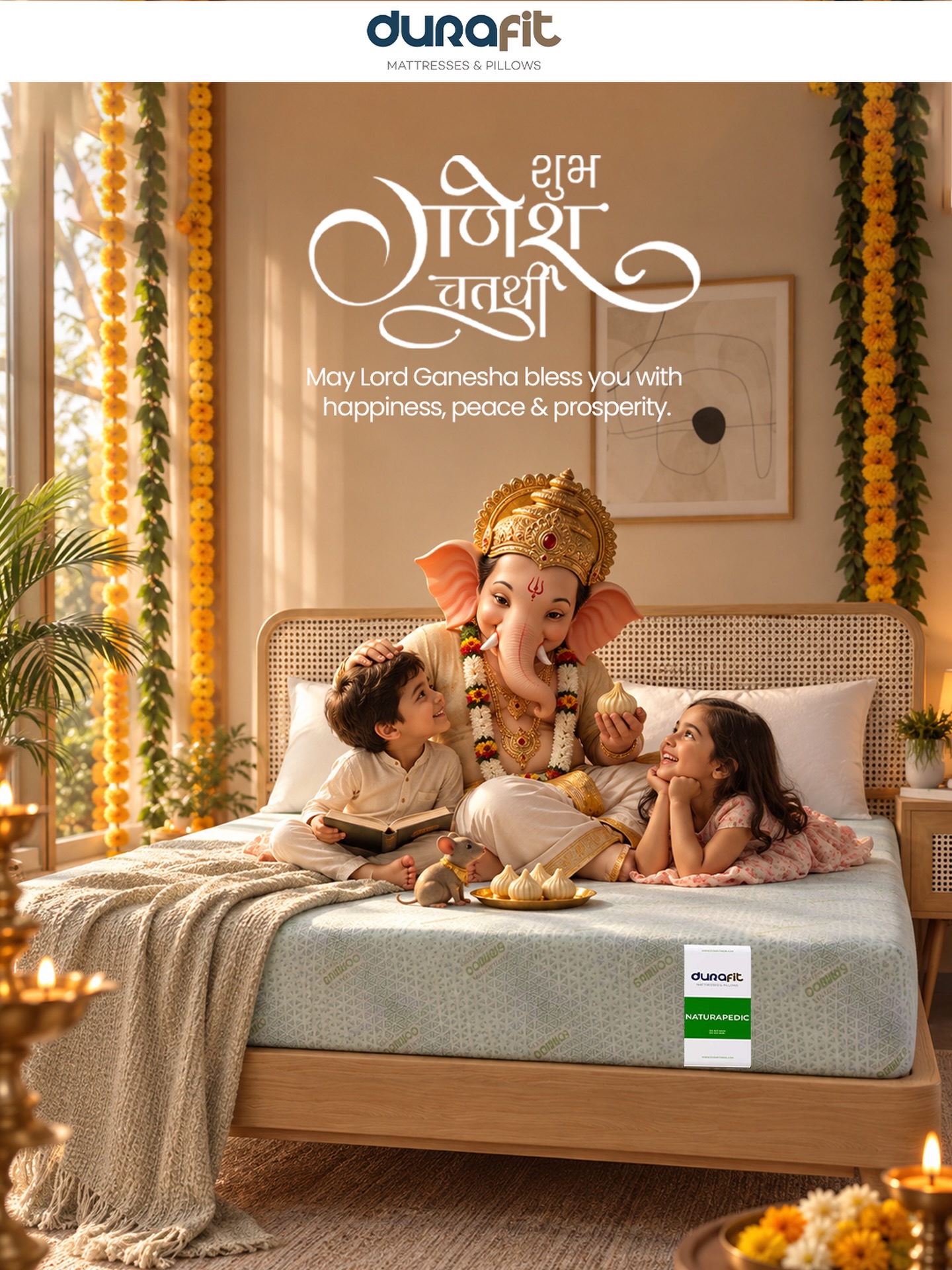 Happy Ganesh Chaturthi ✨
#durafitmattress #durafit #durafitindia #ganeshchaturthi #ganpatibappamorya