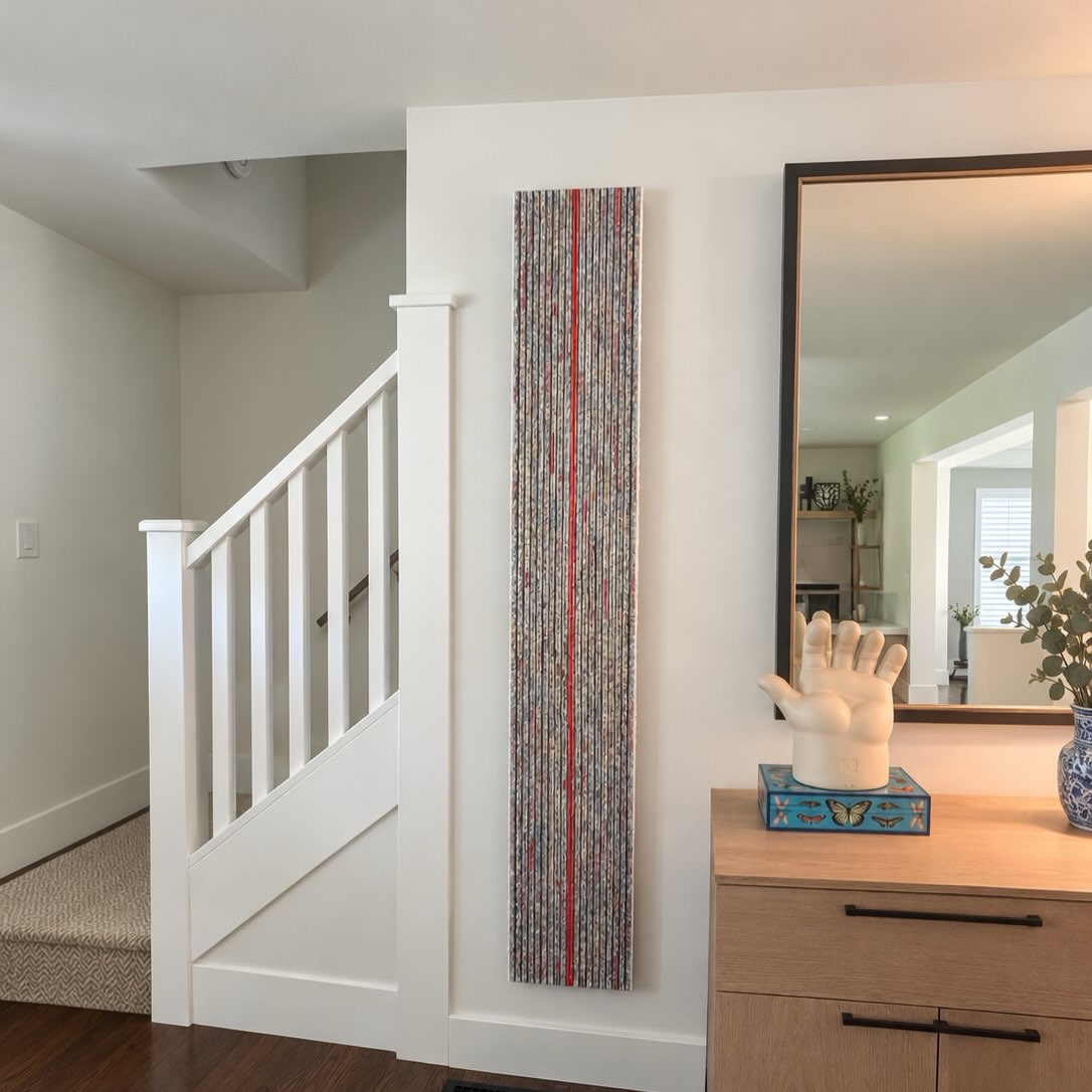 We love seeing pieces in our clients homes. ❤️
Artist William Geisler created this piece and brought their vision to life.
An encaustic collage using maps on a wood cradle, were so happy for our wonderful clients, this piece was made for this home.
Thank you to William Geisler for coming to assist Gallery Assistant Kierstan Gelinas, installing this piece.
If you would like to find out more about having a piece created by William Geisler, please contact @thewitgallery for more information.
For more information and purchases, please visit our website thewitgallery.com, contact info@thewitgallery.com or DM to inquire.
.
.
.
.
.
.
.
.
Art | Art Gallery | Museum | Art Collection | Collection | Artist | Contemporary | Art Collector | Glass | Blown Glass | Painting | Gallery | Modern | Hamptons | Art Week | Massachusetts | Berkshires | Photo | Reels | Artwork | Woman Owned | Business | POV | Discover | Explore | Collector