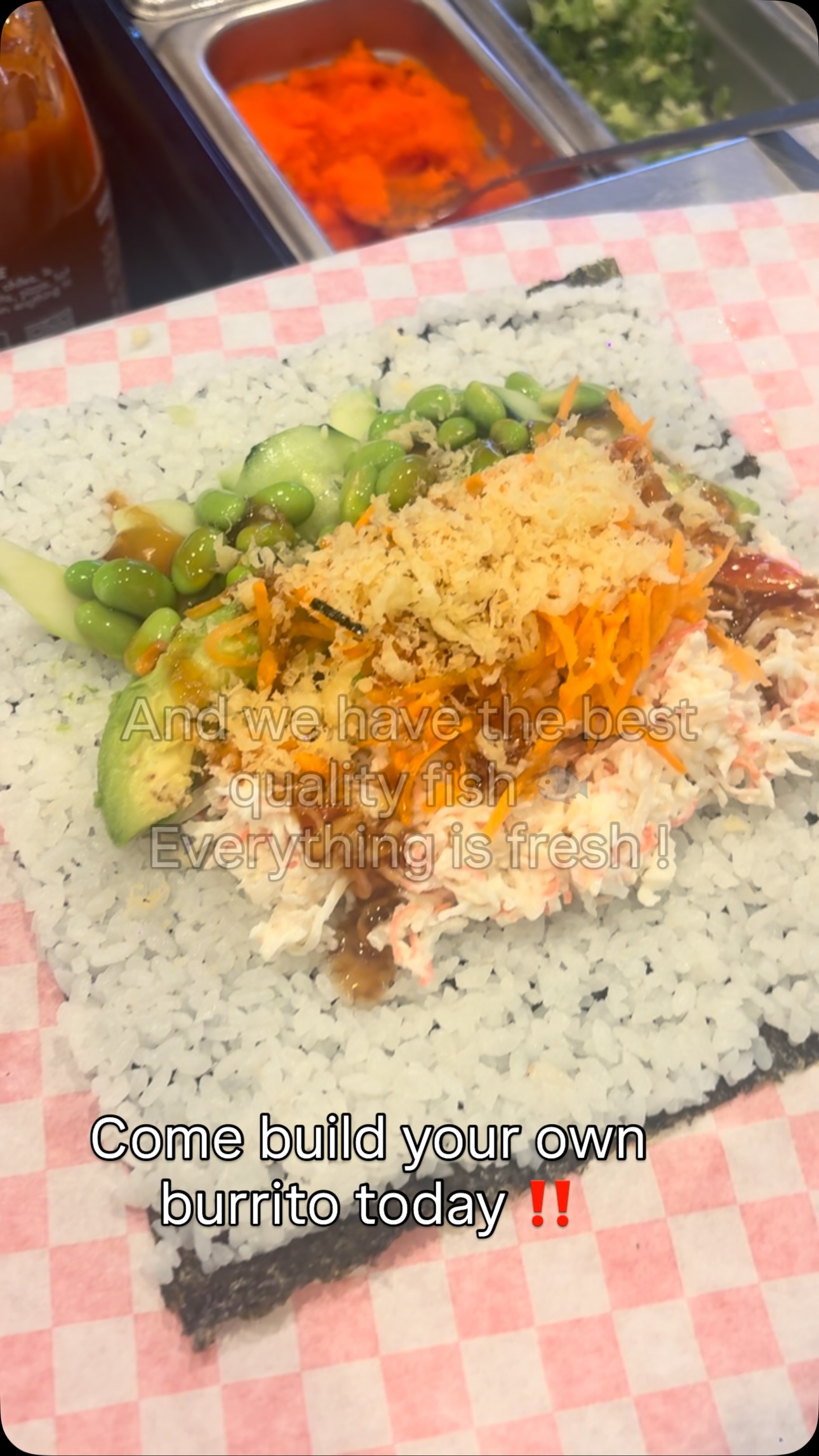We customize burrito & poke bowls! Come check us out today ‼️🙌
#sushiburrito #houstoneats #foodie #sushilovers #sushi