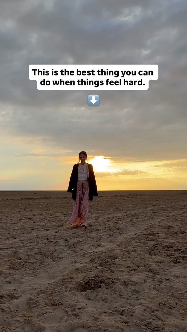 When things feel hard, we have a tendency to run.
To avoid, suppress or escape, but the best thing you can do?
STAY!
Stay with yourself.
Allow yourself to FEEL your emotions. All of them.
They’re all valid.
When you allow yourself to feel, you’re signalling to your body and nervous system that “it’s okay, we’re safe”
Remind yourself that it WILL pass.
Because emotions and feelings are temporary.
They’re always fleeting, like clouds in the sky.
They’re not fixed.
But when you try to avoid, they will continue to keep showing up until you actually face them.
There’s no right or wrong way to feel.
Good or bad. We get to experience a full tapestry of emotions and can’t have one without the other.
Lean into them.
Give yourself compassion to feel it all.
That’s the best way to overcome what might feel hard right now 🩷
For more empowering content, make sure to follow @laurasylv
.
.
.
#feeltoheal #feelitall #feelyourfeelings #difficulttimes #healingjourney