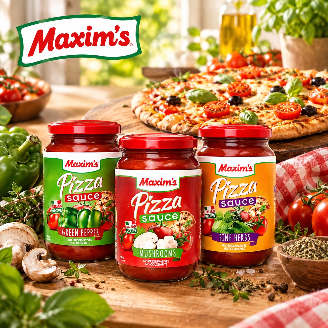 🍕 Make Every Slice Extra Delicious! 🍕
Bring that irresistible pizzeria taste home with Maxim’s Pizza Sauce! ✨
Rich, flavorful, and ready to spread — the perfect base for your favorite pizza creations. 🍅🌿
From classic Margherita to loaded family favorites, Maxim’s makes every bite better! ❤️
🍕 Spread • Top • Bake • Enjoy!
#Maxims #MaximsPizzaSauce #PizzaSauce #PizzaLovers #PizzaTime