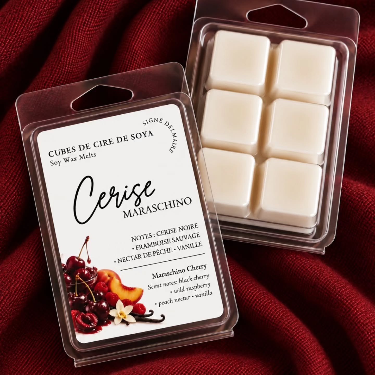 ✨ 𝐔𝐧 𝐧𝐨𝐮𝐯𝐞𝐚𝐮 𝐥𝐨𝐨𝐤…✨
J’ai changé les étiquettes de mes cubes de cire et j’en ai profité pour 𝐚𝐦𝐞́𝐥𝐢𝐨𝐫𝐞𝐫 𝐜𝐞𝐫𝐭𝐚𝐢𝐧𝐞𝐬 𝐟𝐫𝐚𝐠𝐫𝐚𝐧𝐜𝐞𝐬 🤍
Une odeur fraîche pour s’énergiser, douce pour relaxer ou gourmande pour se réconforter… Il y en a pour chaque humeur.
🍒 Cerise Maraschino
🌿 Menthe vanillée
💜 Lavande veloutée
🌹 Pétales de rose
🌱 Eucalyptus vanillé
🤍 Vanille
🍋 Zeste de citron
𝐋𝐚𝐪𝐮𝐞𝐥𝐥𝐞 𝐜𝐡𝐨𝐢𝐬𝐢𝐫𝐢𝐞𝐳-𝐯𝐨𝐮𝐬 𝐚𝐮𝐣𝐨𝐮𝐫𝐝’𝐡𝐮𝐢? ✨