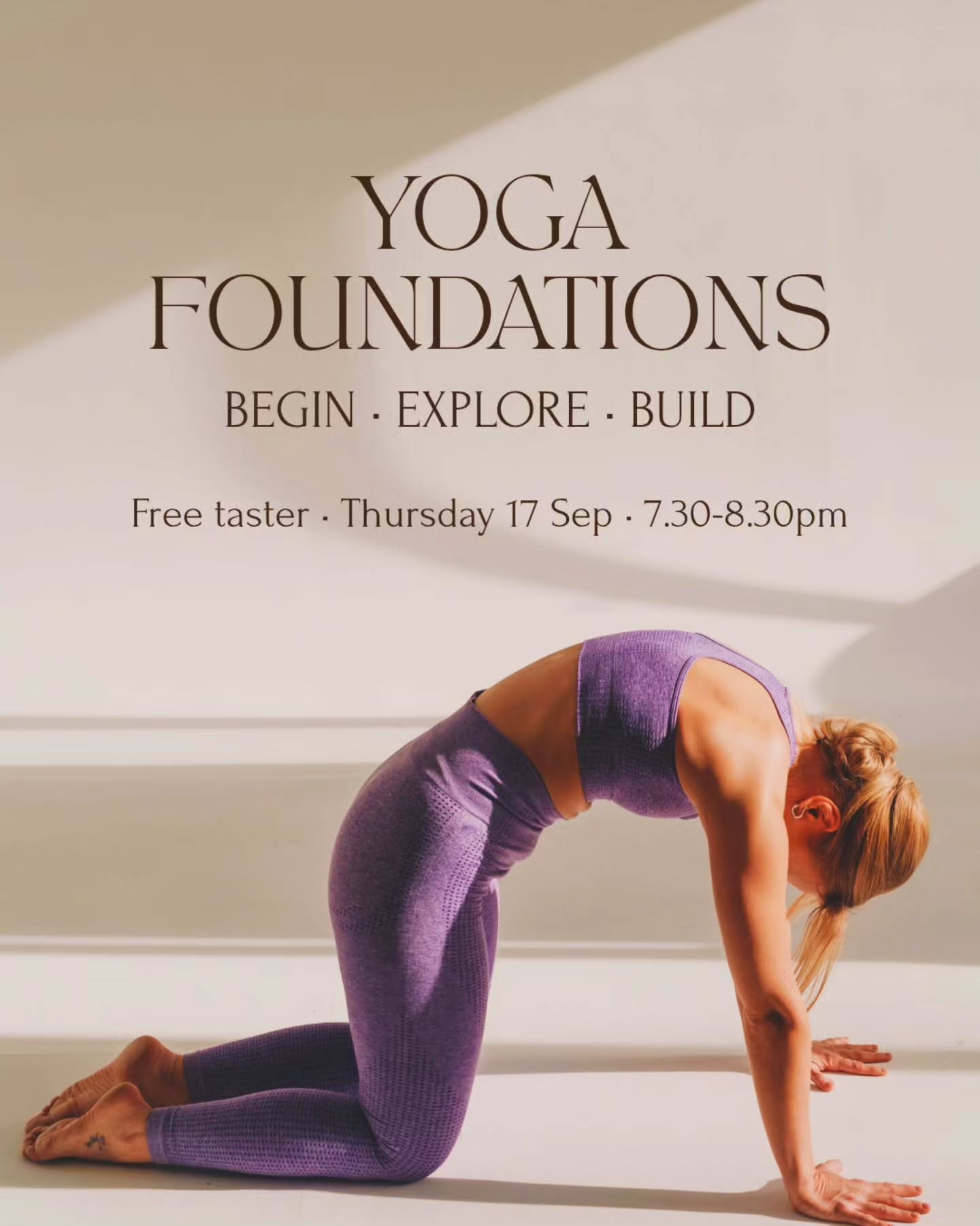 Have you been thinking about trying yoga, but havenโt quite made it through the door yet?
Perhaps youโre worried you wonโt be flexible enough. That everyone else will know what theyโre doing. Or that you need to get a little fitter before you begin.
You really donโt.
Our Yoga Foundations course is designed for complete beginners, and for anyone who would simply feel more comfortable learning alongside other people who are beginning too.
Over six weeks, weโll take our time exploring the foundations of yoga โ the postures, the breath and the practice โ so you can begin to understand what youโre doing, why youโre doing it, and feel more confident stepping into a regular class afterwards.
And before the course begins, you can come and try it completely free.
๐ฟ Free taster โ Thursday 17 September โข 7.30โ8.30pm
๐ฟ Six-week course begins Thursday 24 September
๐ Temple of Yoga, Banbury
ยฃ75 for the six weeks
No experience needed. No flexibility required. No need to know what you're doing.
Just begin where you are.
Book your free taster via the link in our bio ๐ค
#BanburyYoga #YogaForBeginners #banbury #OxfordshireYoga #banburyshire
