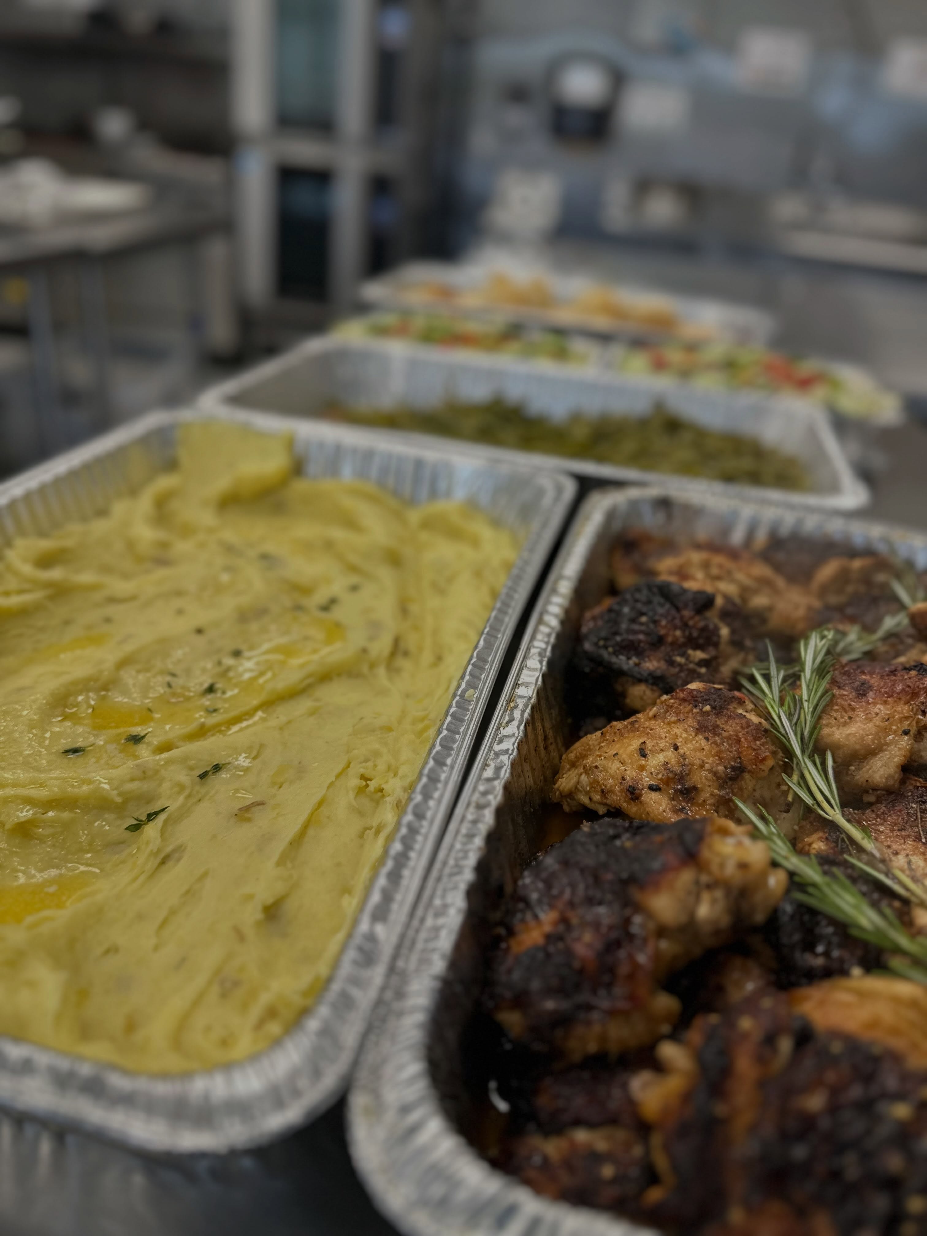Sometimes I wonder if I should’ve named this business “No Limit Catering,” because there’s really no limit to what we can cook up for y’all 😂
Boxed lunches, loaded nacho bars, family-style spreads, plated dinners… picked up, dropped off, or fully served. From fried chicken to lamb chops, beef bourguignon to jerk chicken, Southern favorites to Spanish flavors… we do a little bit of everything over here!
That’s one of my favorite parts of what I do: creating food and an experience that fits YOU. Whatever the occasion, it’s all made with so much love. 🫶🏽
Take a little scroll through what’s been cooking in Patria’s Kitchen! And before y’all come for the chips in the nacho bar picture , they weren’t fried yet. We fry them fresh! 😂
Got something coming up? Let’s talk about what we can make for you. ❤️