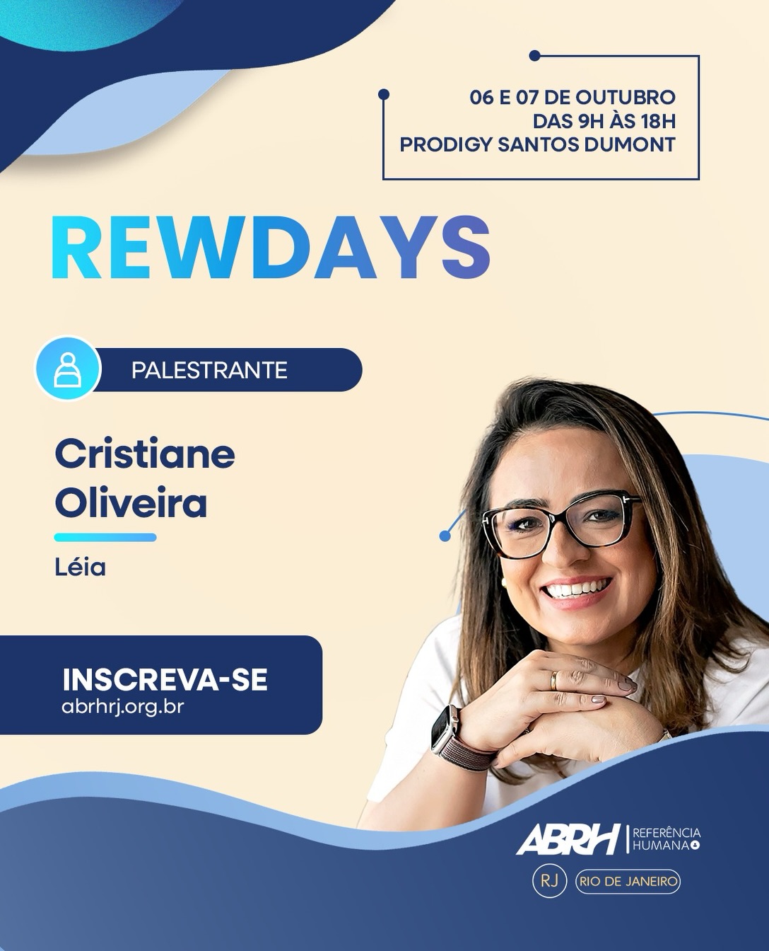 Mais nomes, mais perspectivas e uma programação que merece estar na sua agenda. 👀
O time de palestrantes do REWDAYS 2026 continua crescendo — e cada novo nome reforça a proposta de reunir quem está vivendo, na prática, os desafios e as transformações da área de remuneração.
Conheça mais profissionais que estarão com a gente nos dias 06 e 07 de outubro, trazendo experiências, provocações e conteúdos para ampliar o olhar sobre os temas que movimentam o mercado.
E ainda tem muita coisa para acontecer por aqui. 😉
📅 06 e 07 de outubro
📍 Prodigy Santos Dumont | RJ
Quer acompanhar essa programação de perto? Garanta seu ingresso para o REWDAYS 2026.
🎟️ Inscrições abertas no link da bio
#REWDAYS2026 #REWDAYS #ABRHRJ #Remuneração #GestãoDePessoas
