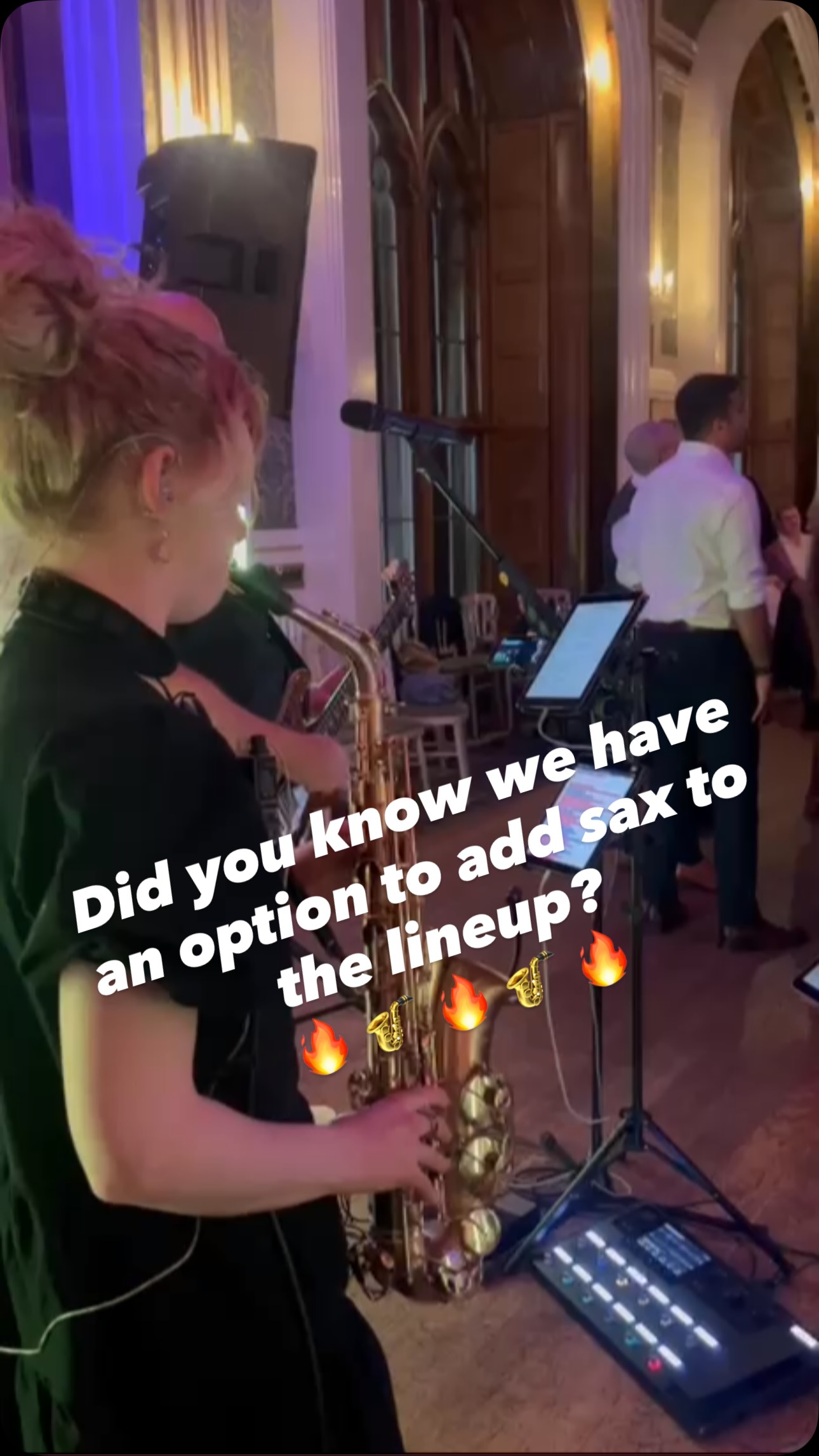Always a pleasure playing alongside the amazing @kimsax_ 🎷
For this one at the stunning Drumtochty Castle, Kim joined us on sax — and it’s an option we can add to the Little Red lineup for your wedding.
Same band, with a little extra sax. 🎷