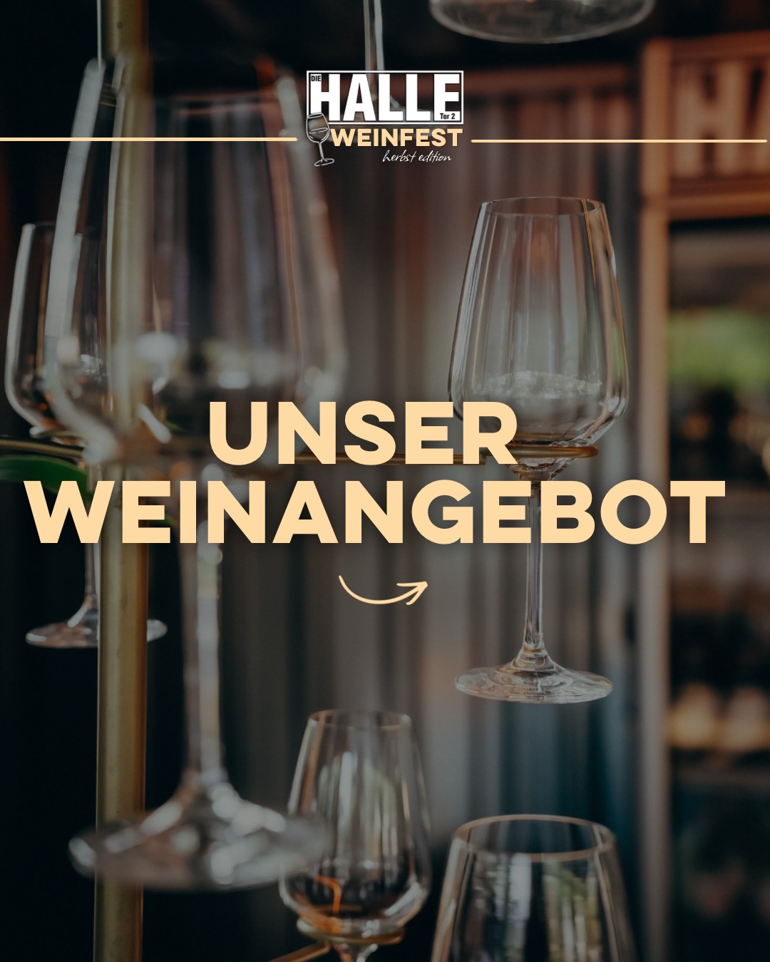 Unsere Weinangebote für einen genussvollen Abend in der HALLE Tor 2🍷
Darauf könnt ihr euch freuen:
🍇Vielfältige Weinstände - Winzer*innen vor Ort
🍴leckeres Streetfood - passend zum Wein
🎤 musikalische Live-Acts & DJs
🌤️Indoor & Outdoor (flexible Open-Air-Location)
🗓️25.09. & 26.09.2026
🕔 ab 17:00 Uhr
📍DIE HALLE Tor 2
Jetzt Tickets sichern!🥰
