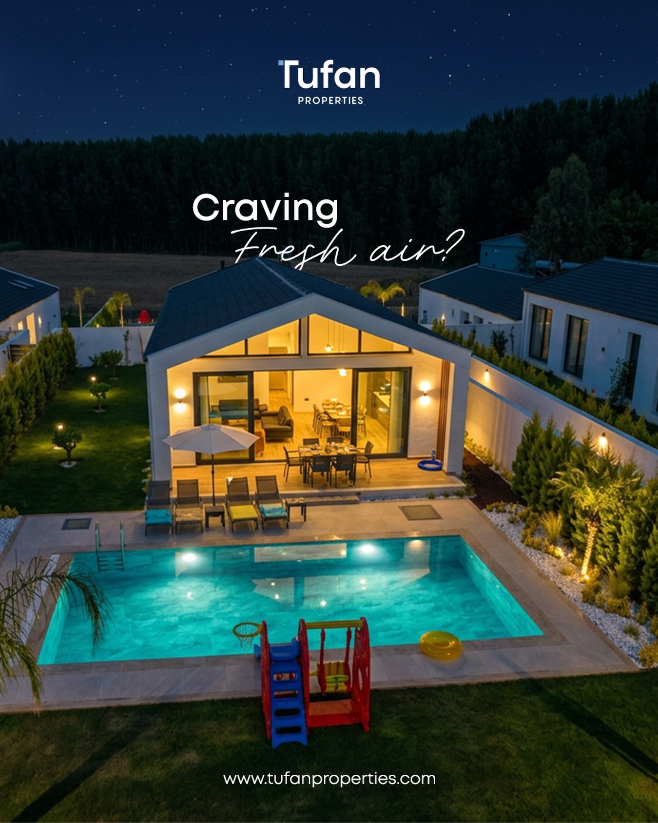 Doğanın içinde, kendi bahçenizde, havuzunuzun başında ve şehrin gürültüsünden uzakta bir yaşam…
Country Villas