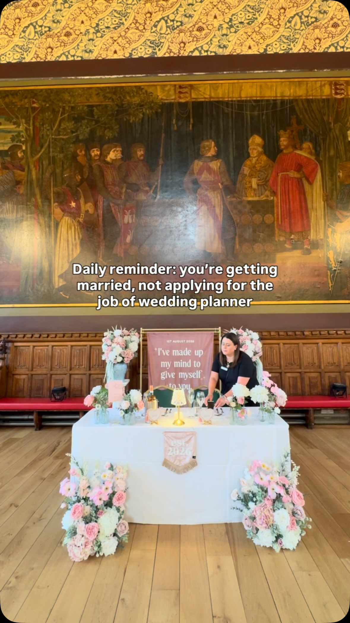 Incase no-one’s told you today…
You don’t have to plan every single detail of your wedding yourself.
You don’t have to know exactly what you’re doing before you ask for help.
You don’t have to wait until you’re completely overwhelmed before you get someone else involved.
Now go and free yourself a little…
You’re allowed to enjoy being engaged without making wedding planning a second job.
📍Save this for when your to-do list starts getting a little too long & send it to someone who needs the reminder.