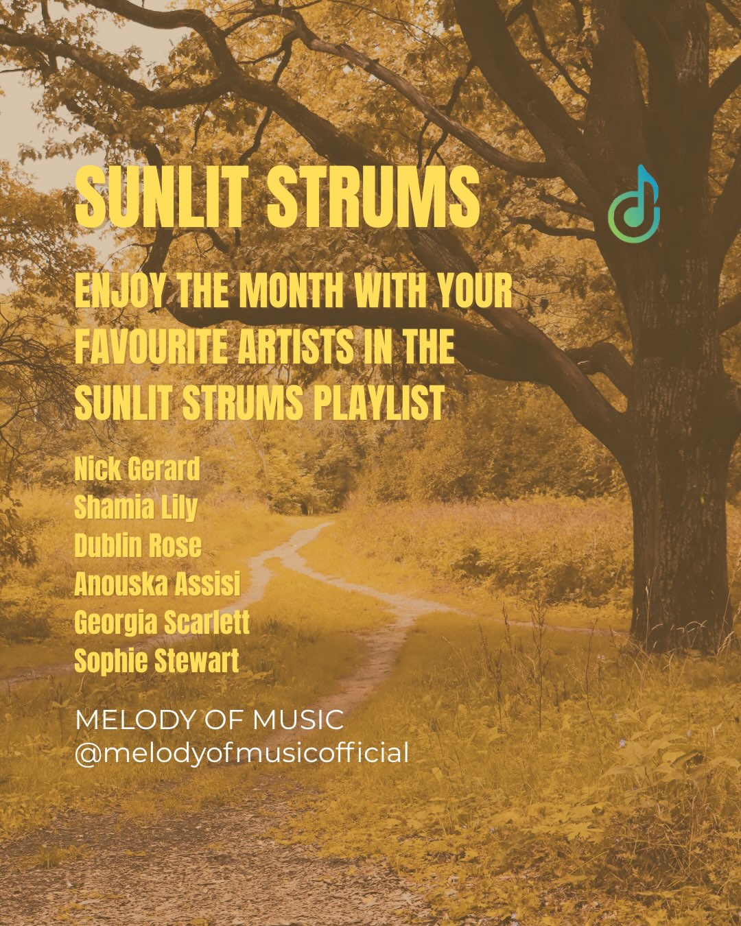 Music moves fast — so do we 🔁
The Melody of Music Sunlit Strums updates monthly.
Lock in. Press play.
#MelodyOfMusic #SunlitStrums #PlaylistUpdate #FreshFinds #MusicDiscovery