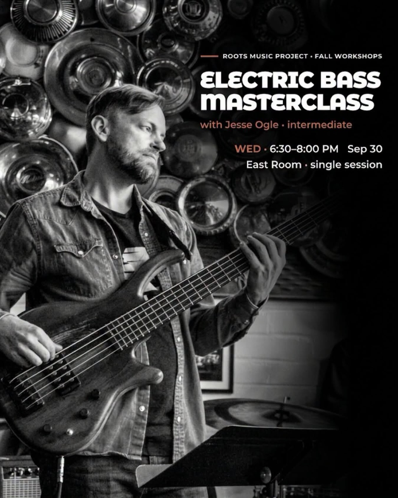 πΈ Level Up Your Bass Game! πΈπ₯
Ready to move beyond basic bass lines? Join Jesse Ogle @jesseoglemusic β touring pro with 25+ years of experience and educator at CU Boulder β for a hands-on bass masterclass designed to take your playing deeper. πΆ
Learn practical skills for fretboard navigation, building stronger grooves, locking in with drummers, music theory, and handling jam sessions with confidence. π΅β¨
π
Wednesday, September 30th
β° 6:30 PM β 8:00 PM
π East Room
ποΈ $35
πΈ Bring your bass. Limited to only 8 participants!
Perfect for bassists with basic skills who are ready to level up.
ποΈ Get your tickets now at: RMPtix.com
.
.
.
#BassGuitar #BassMasterclass #MusicWorkshop #BoulderMusic #RootsMusicProject