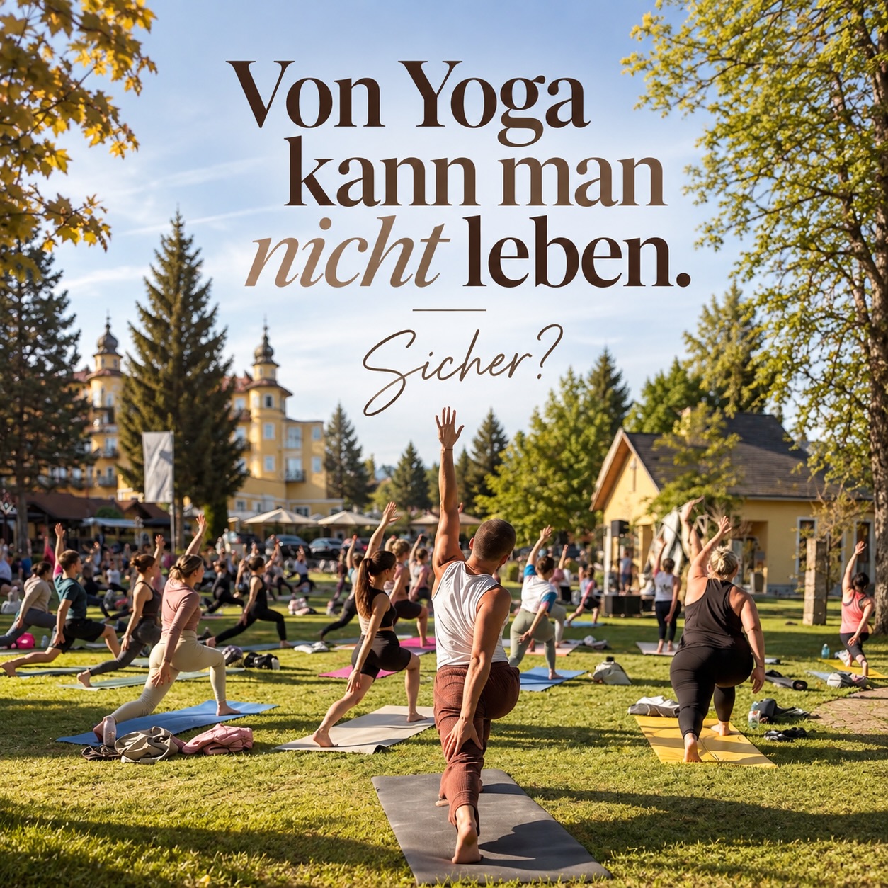„Von Yoga kann man nicht leben.“
Diesen Satz habe ich in den letzten Jahren in verschiedensten Varianten gehört und in den letzten Tagen vermehrt.
Und ja: Ich bin selbstständig mit Yoga und mit noch ein paar anderen Dingen, die ich liebe, kann und mir über die Jahre aufgebaut habe.
Aber Yoga ist kein Hobby, das ich zufällig ein bisschen professioneller betreibe.
Es ist mein Beruf.
Es ist ein Teil meines Unternehmens.
Und ja – ich finanziere damit mein Leben.
Und jetzt gehe ich sogar noch einen Schritt weiter und eröffne ein eigenes Yogastudio.
Nicht, weil im Mühlviertel ohnehin schon jede:r auf der Yogamatte sitzt.
Sondern gerade, weil es noch so viele Menschen gibt, die wir bisher NICHT erreicht haben.
Menschen, die glauben, sie seien zu unbeweglich.
Die denken, Yoga sei ihnen zu spirituell.
Zu ruhig.
Zu langsam.
Zu „irgendwas“.
Oder die schlicht noch nie erlebt haben, wie verdammt gut es tun kann, für eine Stunde aus dem Außen auszusteigen und wieder bei sich selbst anzukommen.
Ich glaube, da ist noch unglaublich viel Potenzial.
Für Yoga.
Für Breathwork.
Für bewusste Bewegung.
Für echte Verbindung.
Und für Räume, in denen Menschen nicht erst irgendetwas sein müssen, um dazugehören zu dürfen.
Genau deshalb entsteht das COLLECTIVE.
Und vielleicht dürfen wir auch mit einer anderen Vorstellung langsam aufräumen:
Dass etwas entweder Herzensprojekt ODER Business sein muss.
Es darf beides sein 🤎
Und ich habe definitiv vor, noch sehr lange von dem zu leben, was ich liebe.
So viel zum Thema:
„Von Yoga kann man nicht leben.“ 😉
#YogaBusiness #YogaMühlviertel #YogaCommunity #CollectiveStMartin #UnboundYoga
(Enthält KI-generierte Bilder)