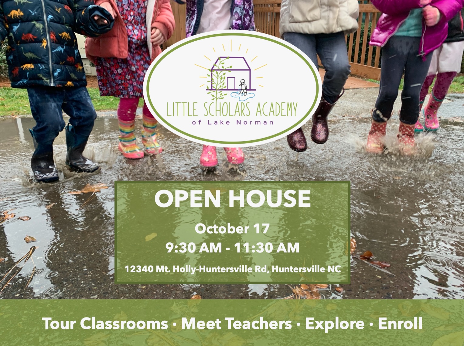 🌿 Join Us for Our Open House at Little Scholars Academy of Lake Norman! 🌿
Come explore our beautiful campus where learning happens through nature, play, and community. Meet our passionate teachers, tour our Reggio-inspired classrooms, and experience the joy of childhood learning in action!
📅 October 17
🕒 9:30 AM
