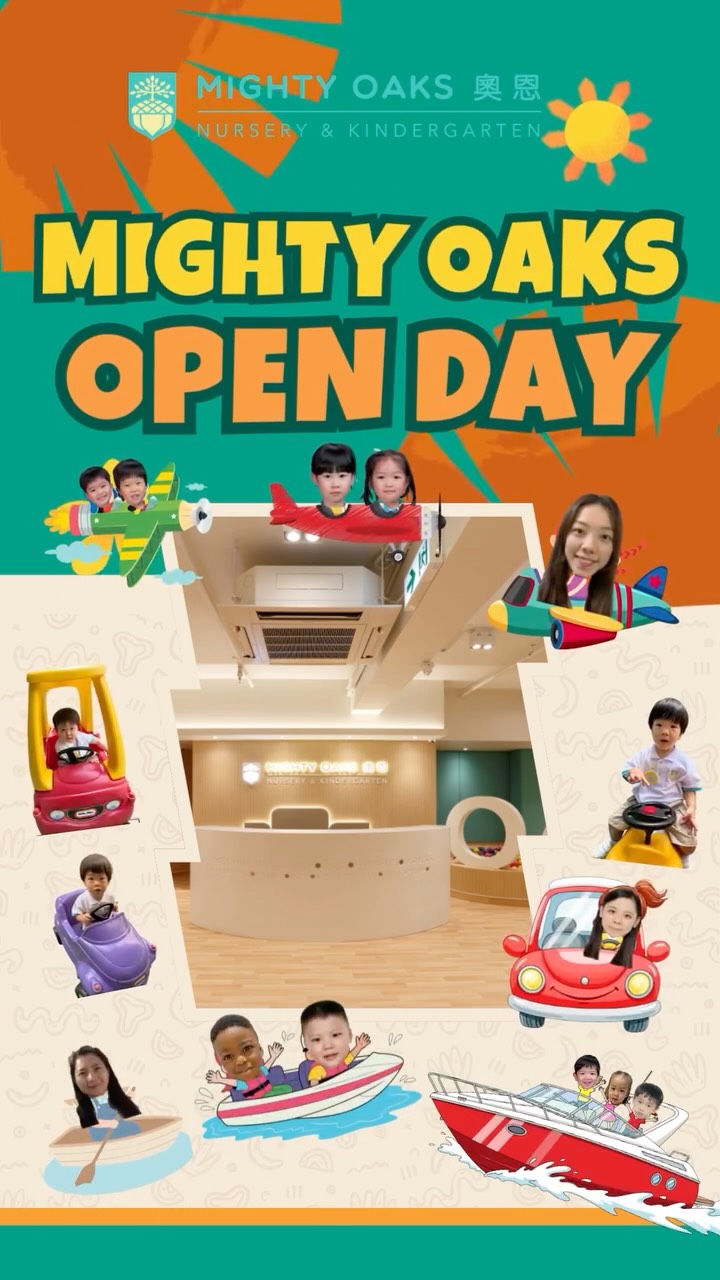 🚨 Beep Beep! Attention! Mighty Oaks School Bus is about to take off! 🚗✈️🚤
Please register via this link 點擊此鏈接報名: https://forms.gle/NJZsWGut5WZ4hu9F8
Bring your little car fans and captains to the Mighty Oaks Open Day on 10th Oct for "All Aboard! A Transportation Adventure"! 🚗⛵
⏰ Departure Time: 9:30 AM – 1:00 PM
📍 Adventure Base: Mighty Oaks International Nursery & Kindergarten
🎯 Target Audience: Free admission for all parents and little explorers aged 1–6!
🚦 Boarding passes are limited and available on a first-come, first-served basis!
🚨嗶嗶!注意!奧恩交通工具奇妙之旅即將開始!🚗✈️🚤
10月10日,帶上小朋友的冒險心,親臨奧恩幼稚園「出發啦!交通工具奇妙之旅」開放日,感受最活潑、最有創意的學習氛圍!期待在奧恩校園見到各位小司機和小船長!🎈
⏰ 啟程時間:9:30-13:00
📍冒險基地:奧恩國際幼兒園暨幼稚園
🎯 參加對象:歡迎所有家長及 1–6 歲的小小探險家免費參加!
🚦 通行證數量有限,先到先得!
#HongKongNursery #HongKongKindergarten #MightyOaksOpenDay #Transportation #JoyfulLearning #ParentChildActivities #MightyOaksInternationalNurseryAndKindergarten #MightyOaksInternationalKindergarten #InteractiveExperience #SensoryExploration #ScienceExperiments #KennedyTown #LittleExplorers #香港幼兒園 #香港幼稚園 #奧恩開放日 #交通工具 #愉怏學習 #親子活動 #奧恩國際幼稚園暨幼兒園 #奧恩國際幼稚園 #互動體驗 #感官探索 #科學實驗 #堅尼地城 #小小探險家