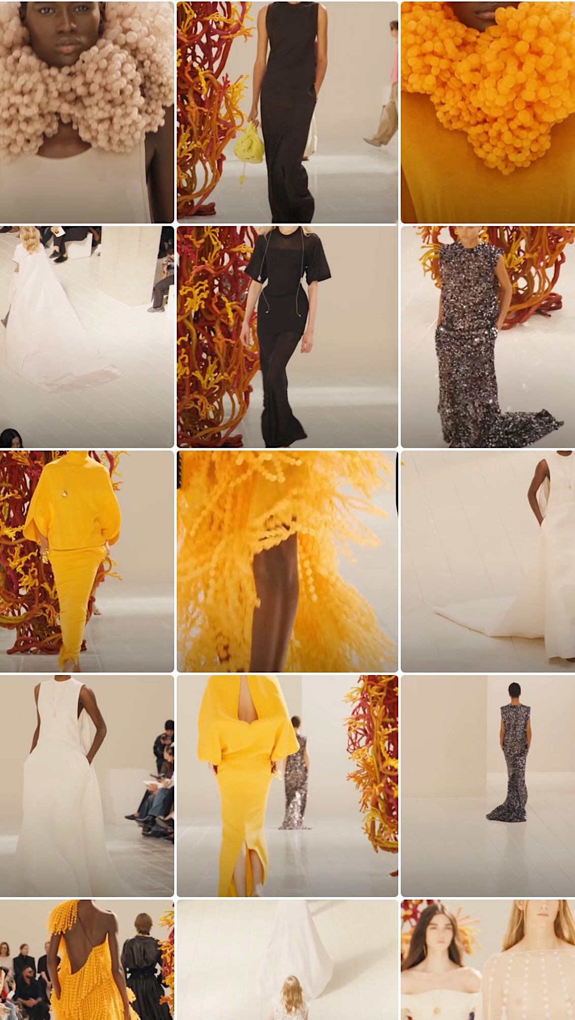 Modern minimalism with a wash of whimsy. 9/10.
BALENCIAGA SUMMER 2027
Les Coraux de la Liberté
By Creative Director Pierpaolo Piccioli @pppiccioli
Paris Fashion Week // @balenciaga