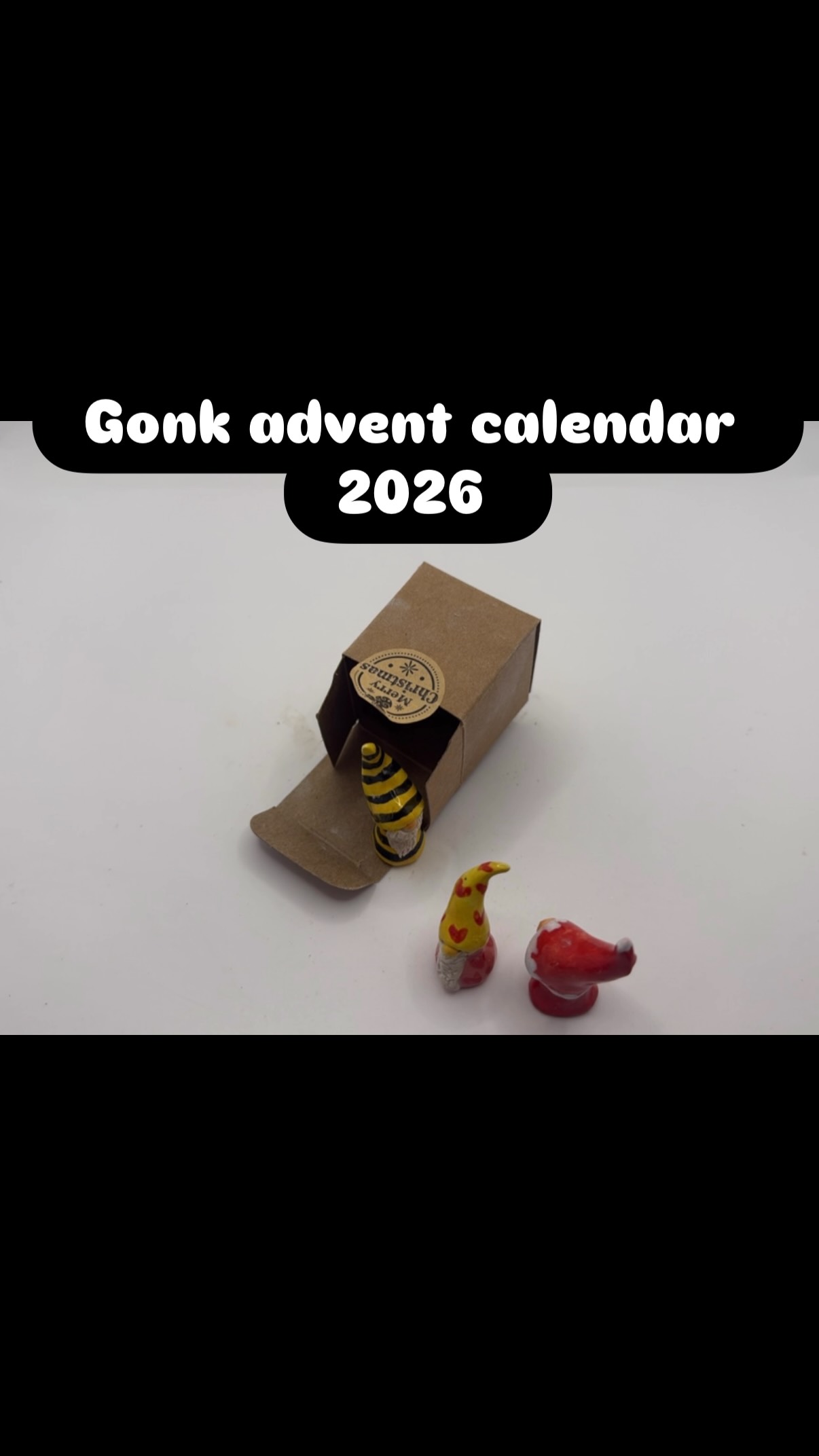 It’s finally time. The long awaited #pippipottery advent calendar for 2026. And it’s gonks. Bloody glorious handmade, hand painted gonks. These lil fellas need homes. So be generous this year and instead of buying some overpriced advent calendar full of things that bring you nothing but disappointment… buy one full of gonks. #christmas2026 #adventcalendar #handmade #gonk message me for the link to pre order one of these bad boys.
