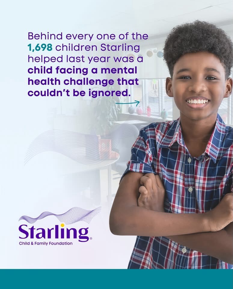 Last year, Starling supported 1,698 children and youth through mental health programs. That’s enough to fill 56 local classrooms.
But they’re more than numbers. They’re children facing anxiety. Children carrying trauma. Children searching for belonging. And every one of them deserves the chance to heal, grow, and thrive.
A gift to Starling helps provide the support they need to build brighter futures.
Give today: starlingcs.ca/donate